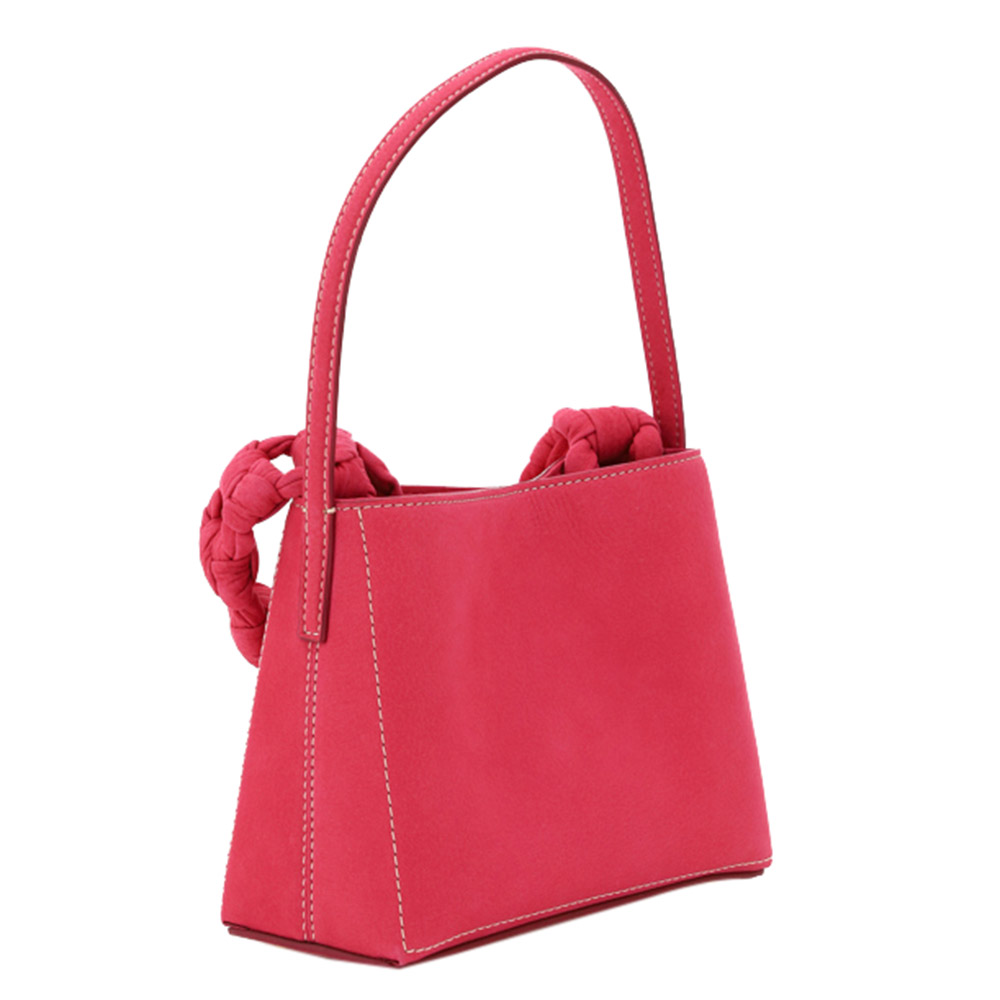 

Jacquemus Pink Leather Le Sac Noeud Braded Handle Mini Bag