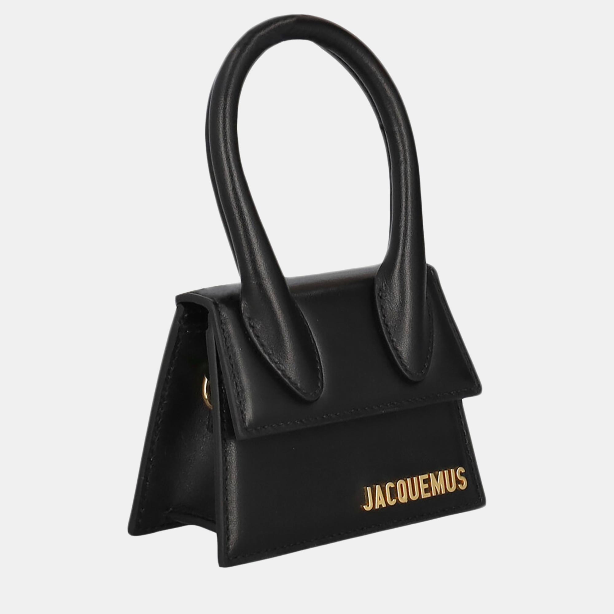 

Jacquemus Women's Leather Cross Body Bag - Black