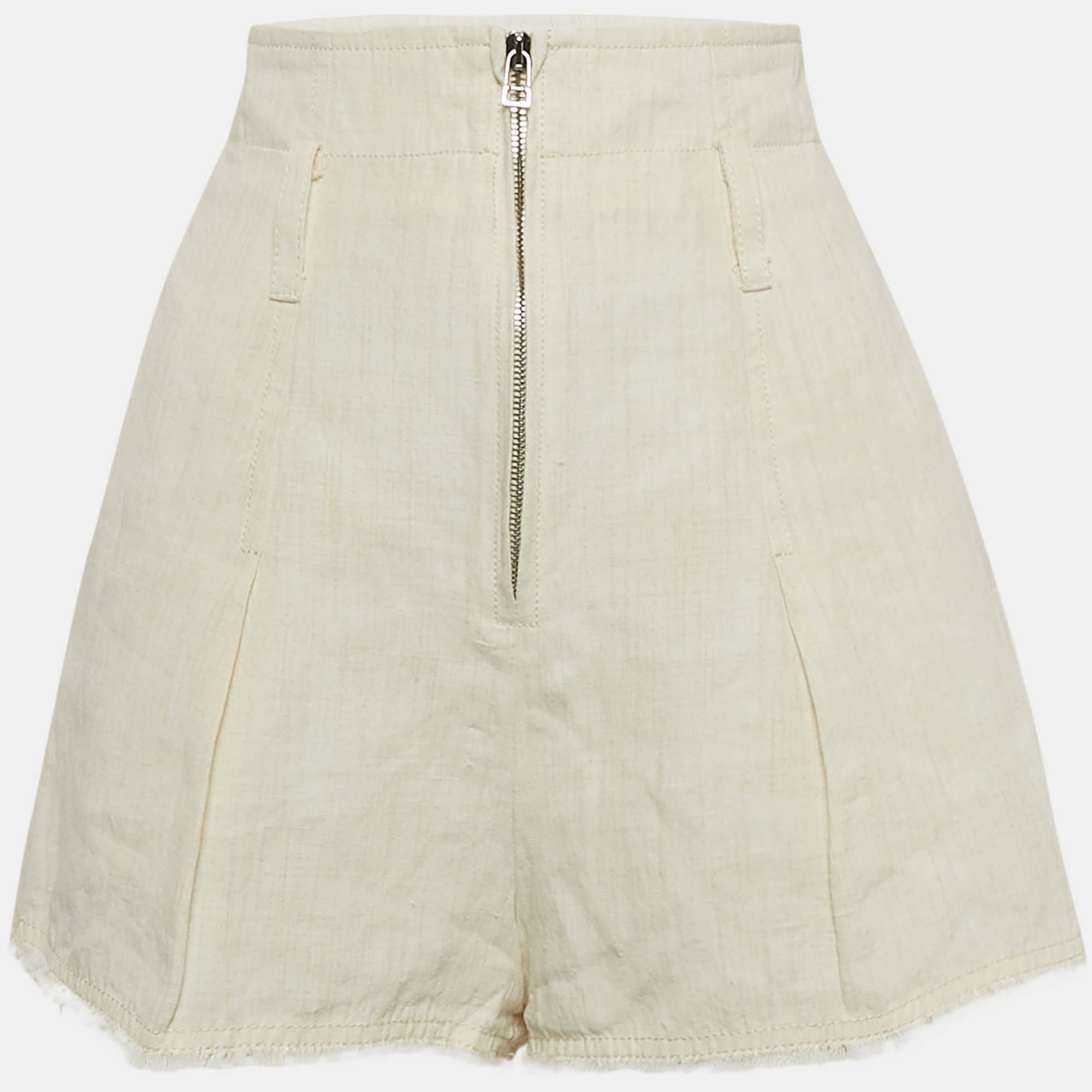 

Jacquemus Cream Linen Blend Le Short Santon Shorts M