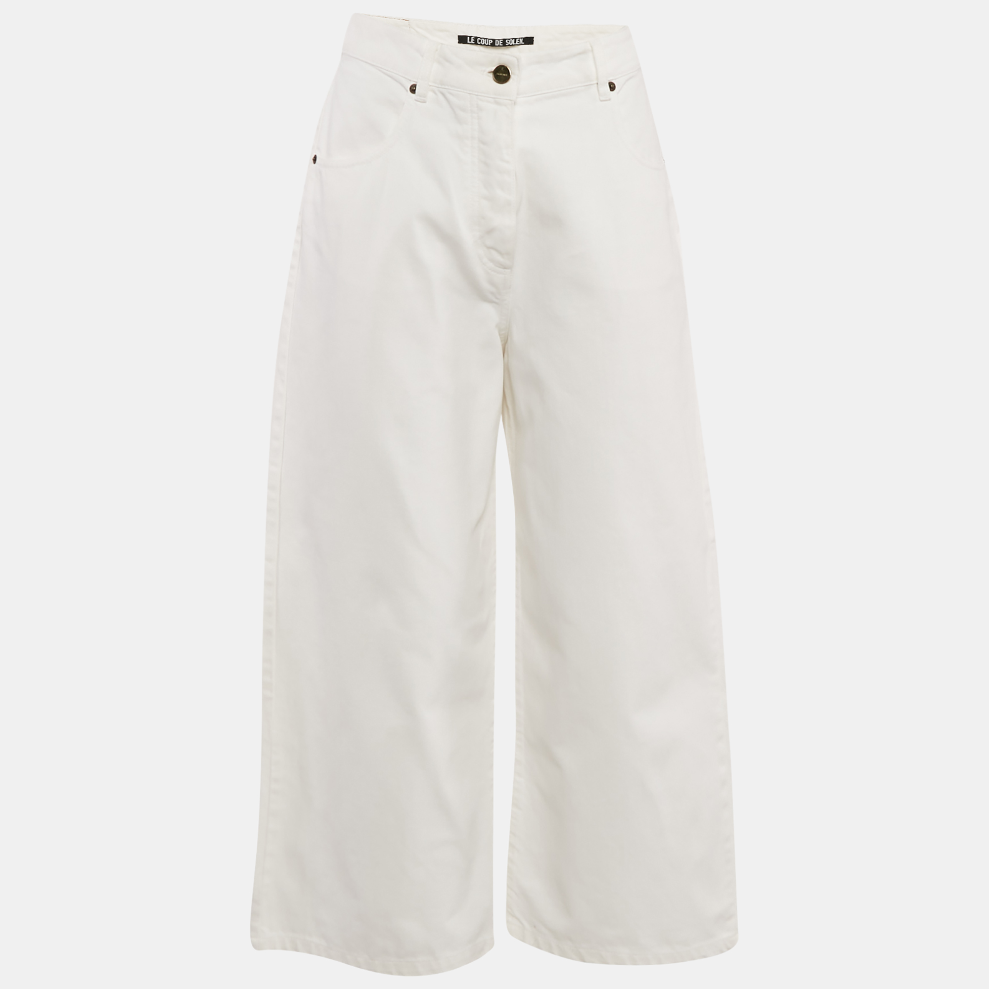 

Jacquemus White Denim Le Coup de Soleil Wide Leg Jeans M/Waist 32"