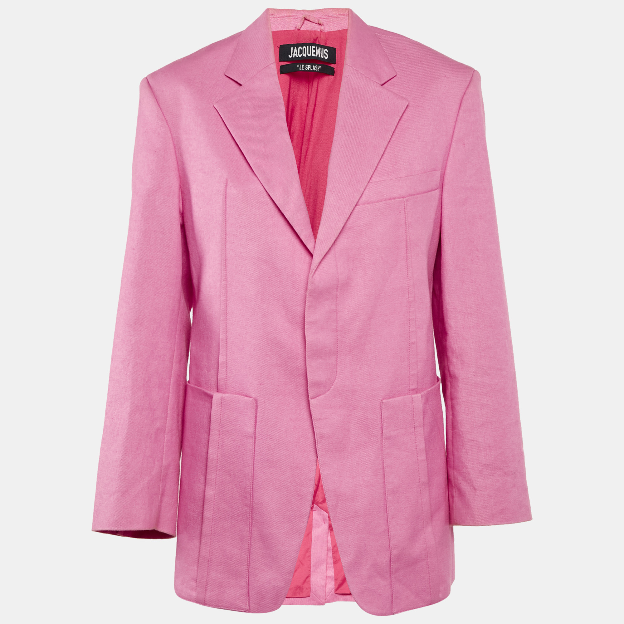 

Jacquemus Pink Linen Blend La Veste D'Homme Blazer XS