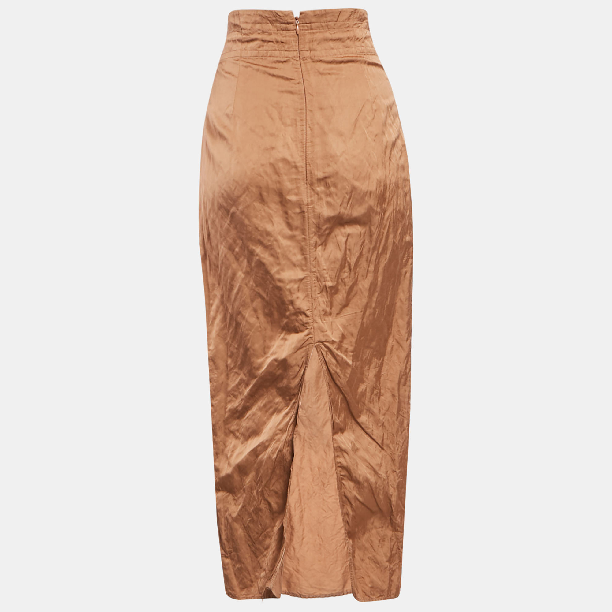 Jacquemus Brown Cotton Blend La Montagne Midi Skirt M 