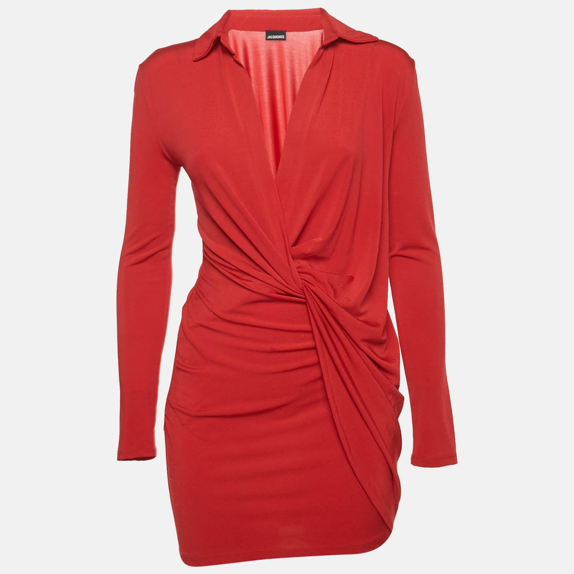 

Jacquemus Red Jersey La Robe Bahia Mini Dress S