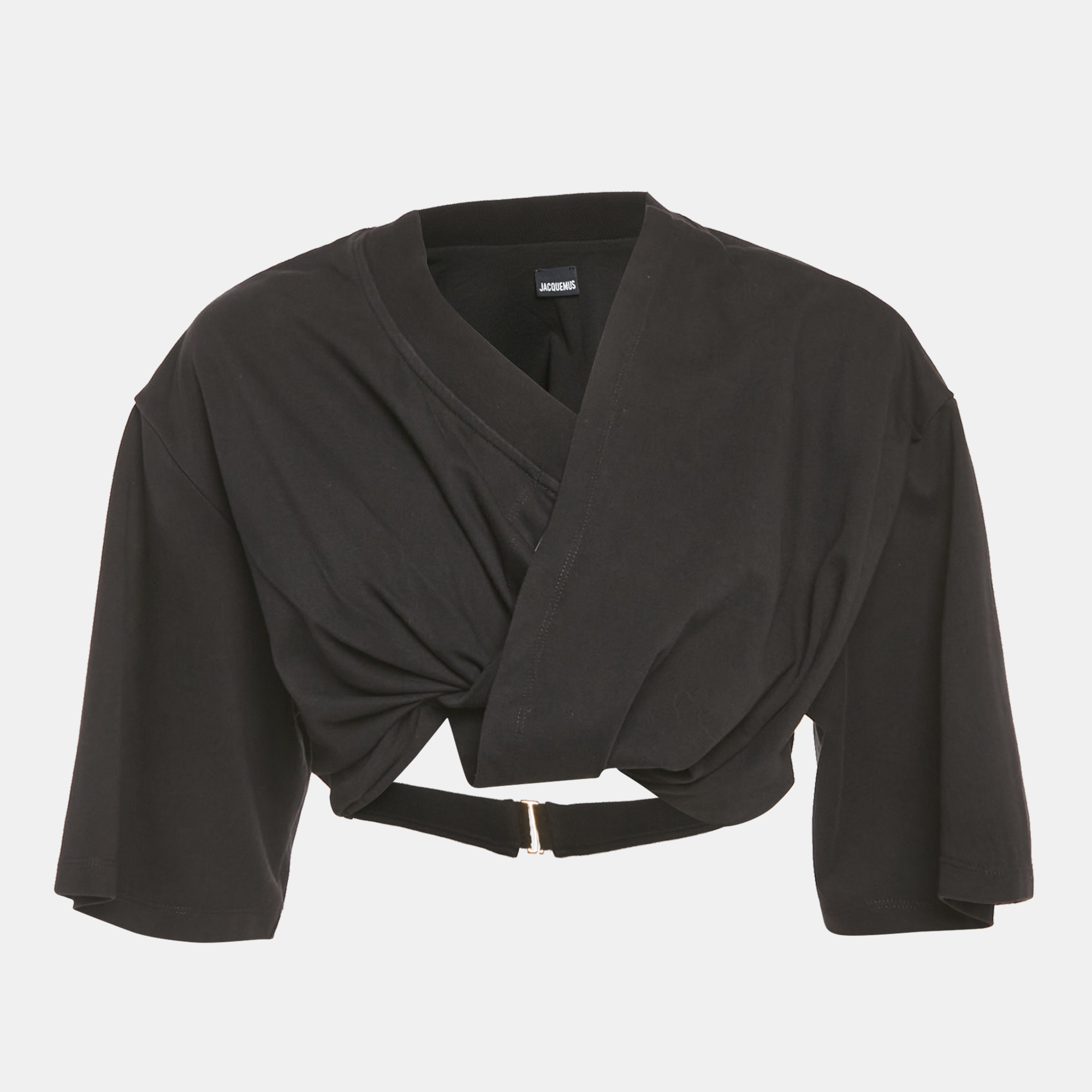 

Jacquemus Black Lo Bahia Court Cotton T-Shirt M