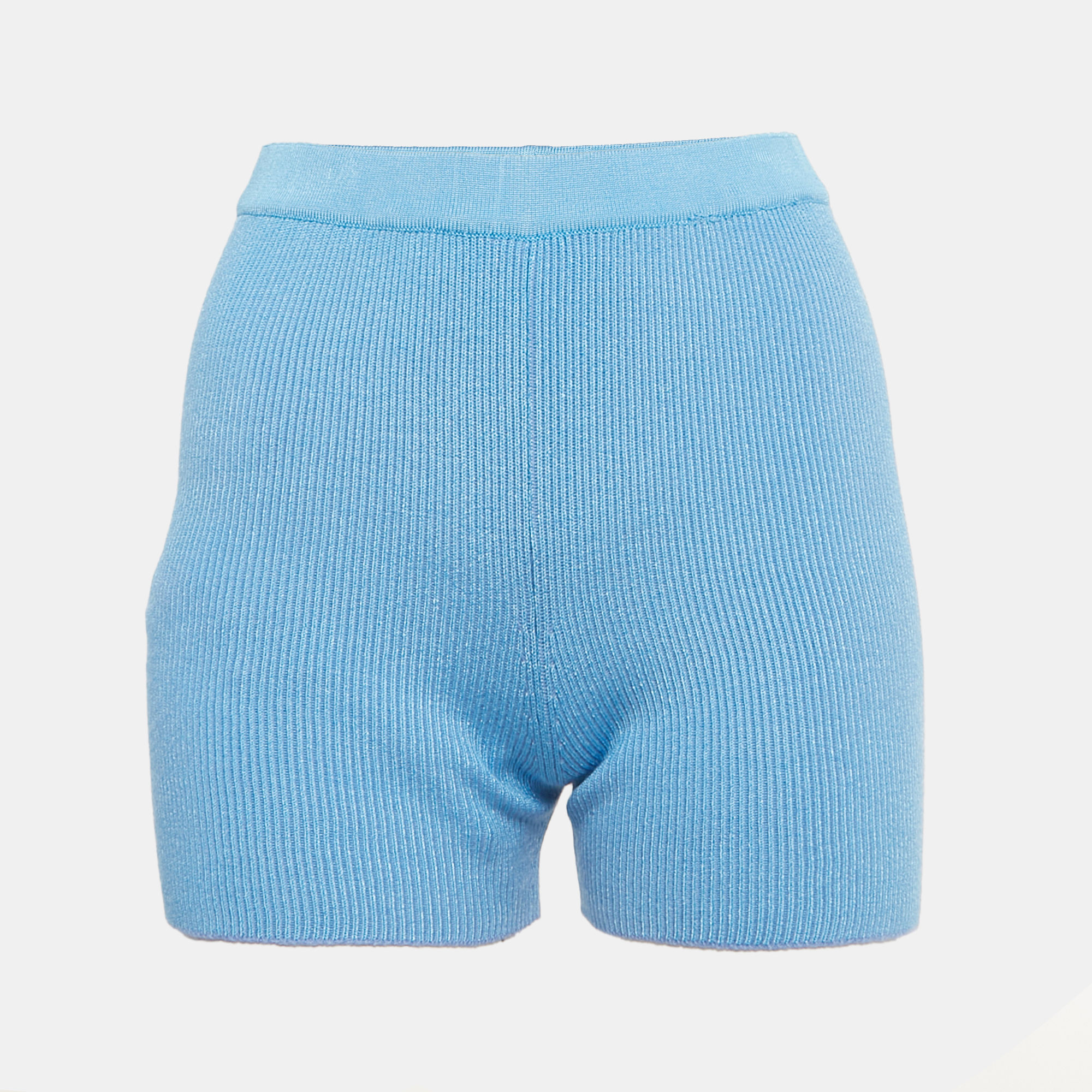 Pre-owned Jacquemus Blue Knit Shorts M