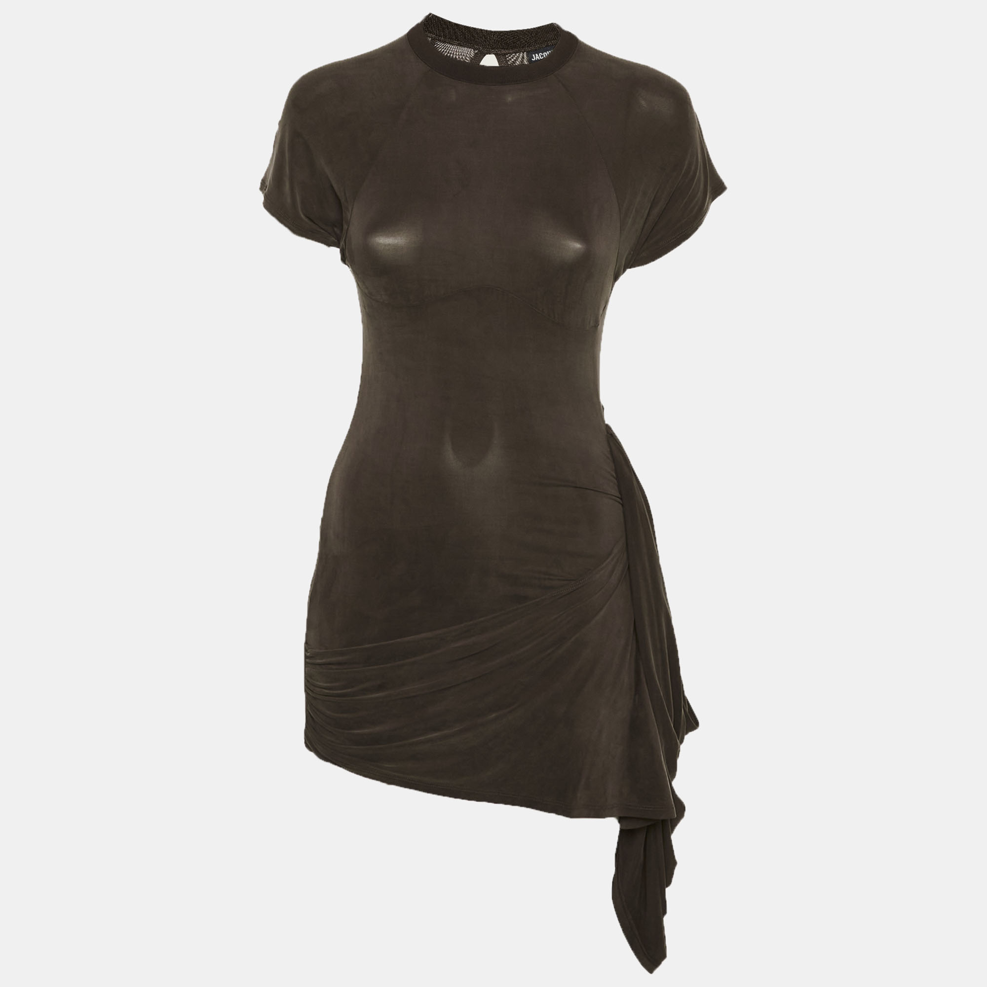 

Jacquemus Brown Jersey La Robe Espelho Court Mini Dress S