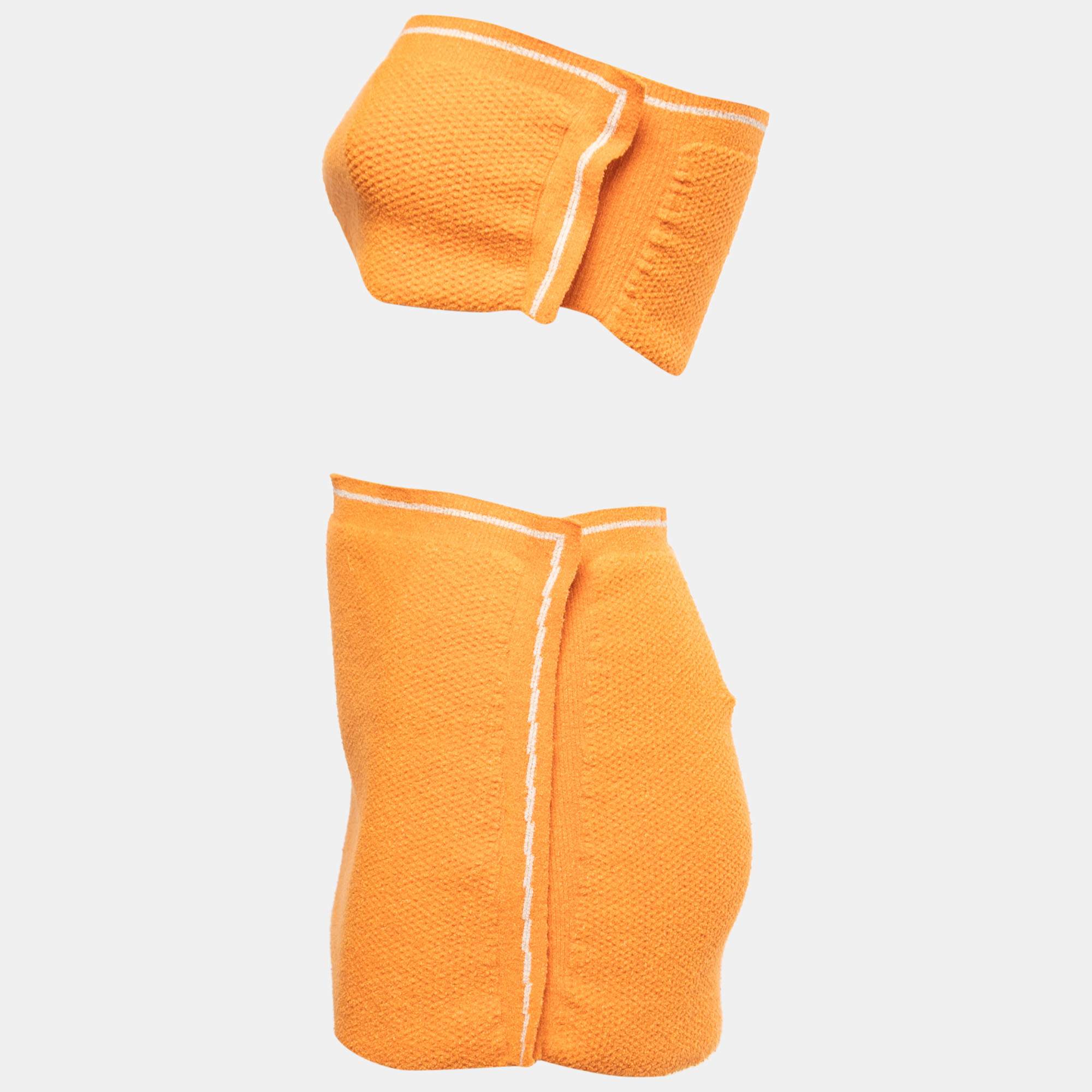 

Jacquemus Orange Knit 2 Piece Skirt Set