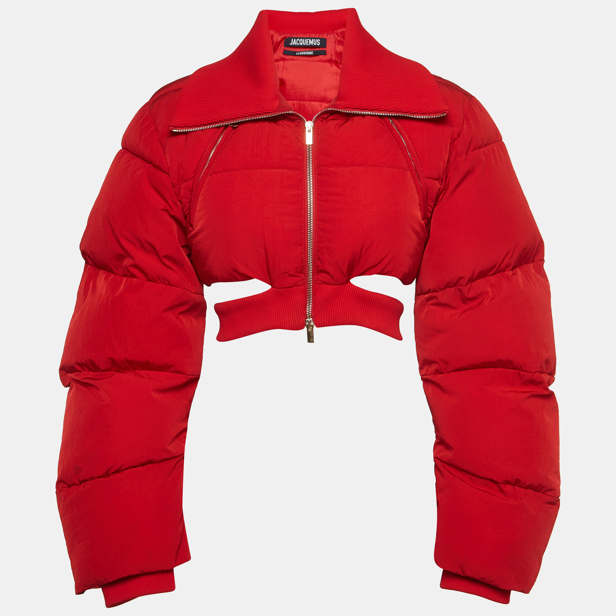 

Jacquemus Red Synthetic Cropped Jacket M