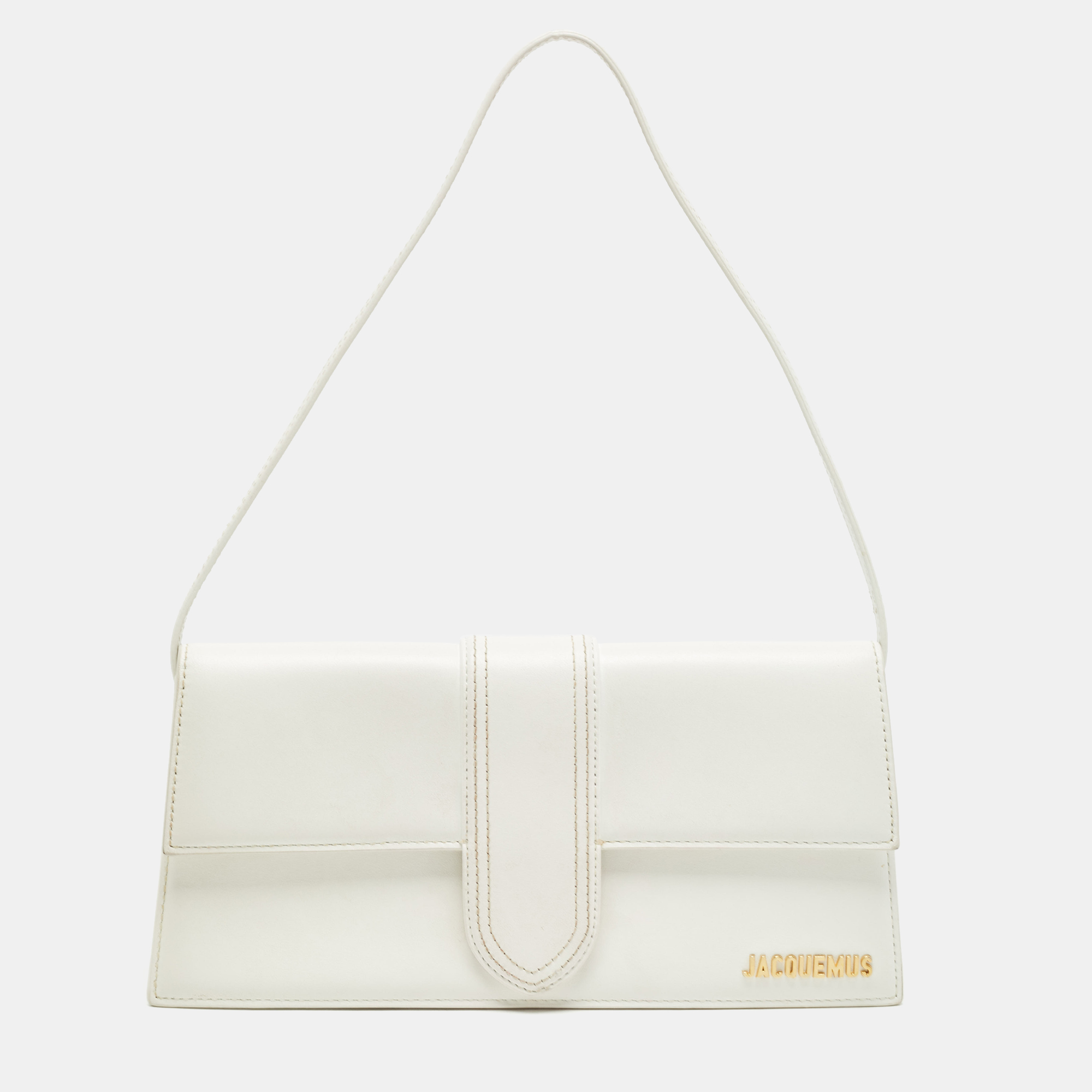 

Jacquemus White Leather Le Bambino Long Shoulder Bag