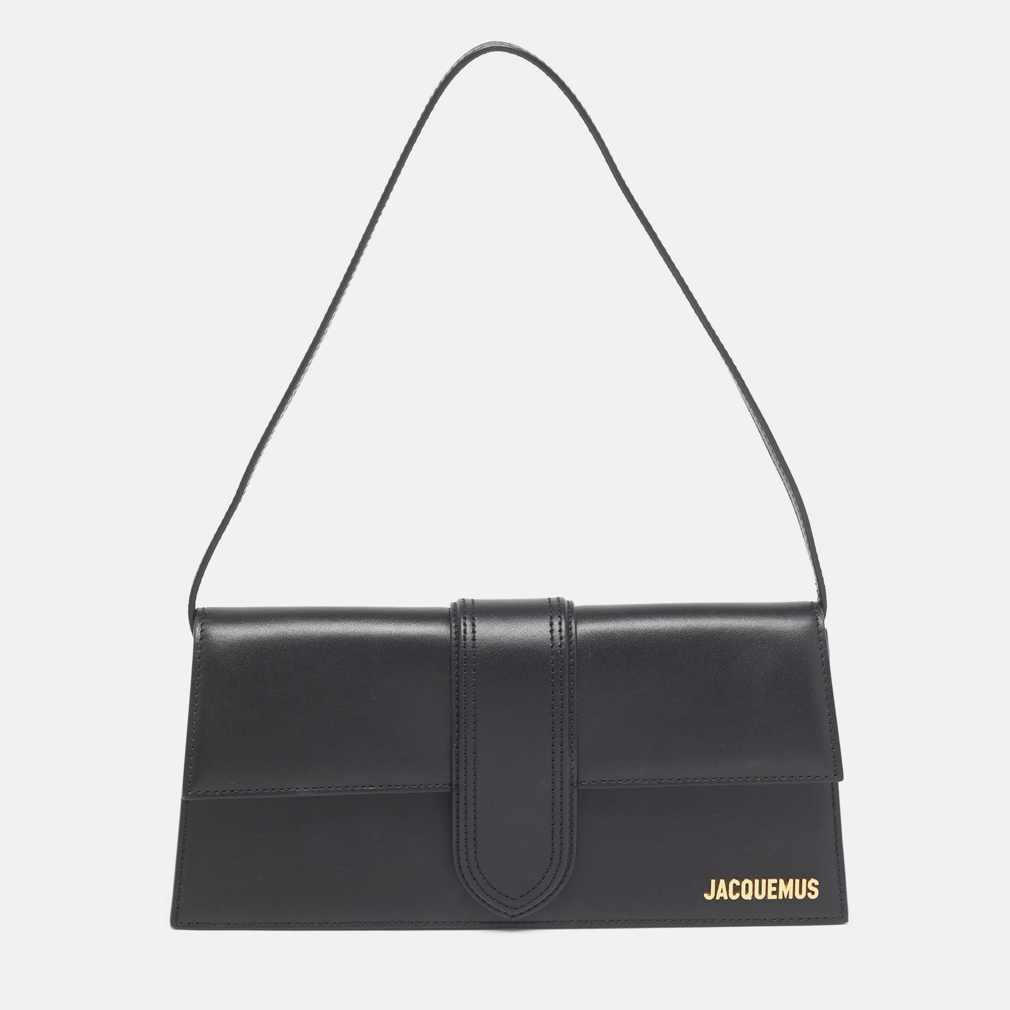 

Jacquemus Black Leather Le Bambino Long Shoulder Bag