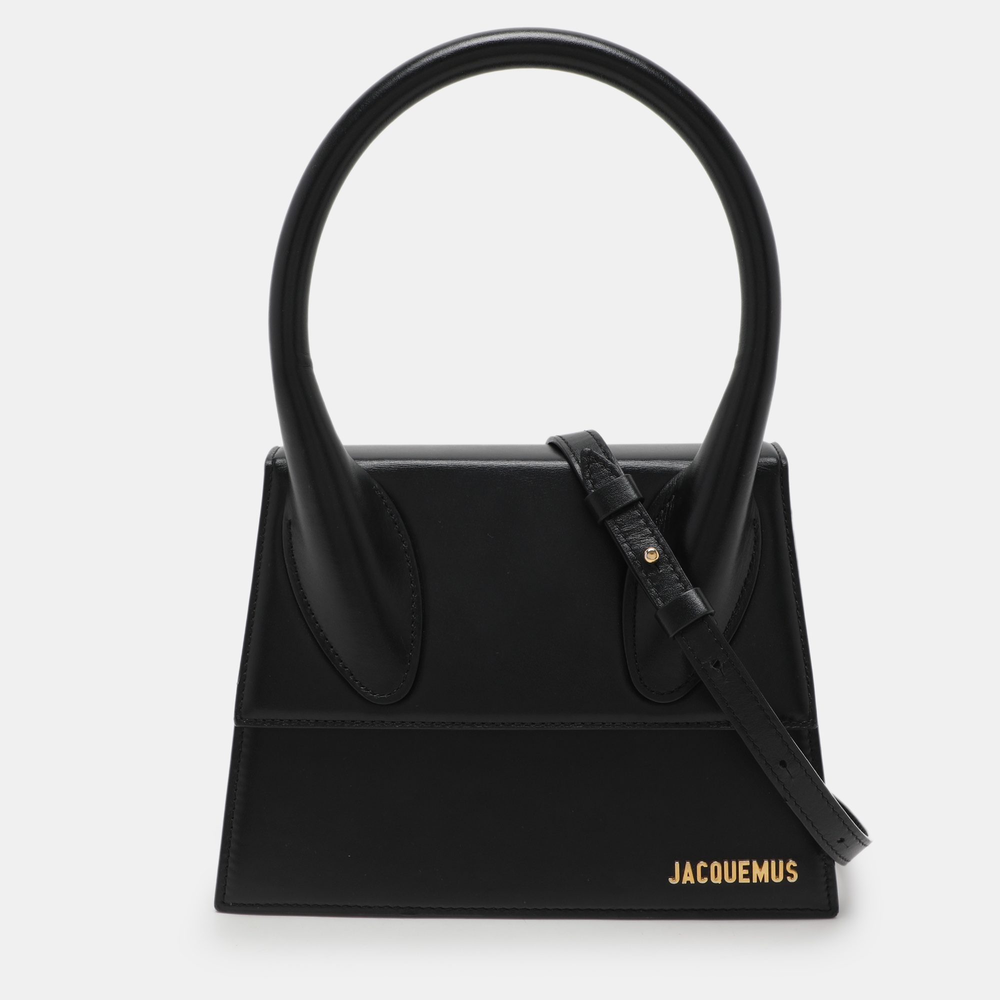 

Jacquemus Black Leather Grand Le Chiquito Top Handle Bag