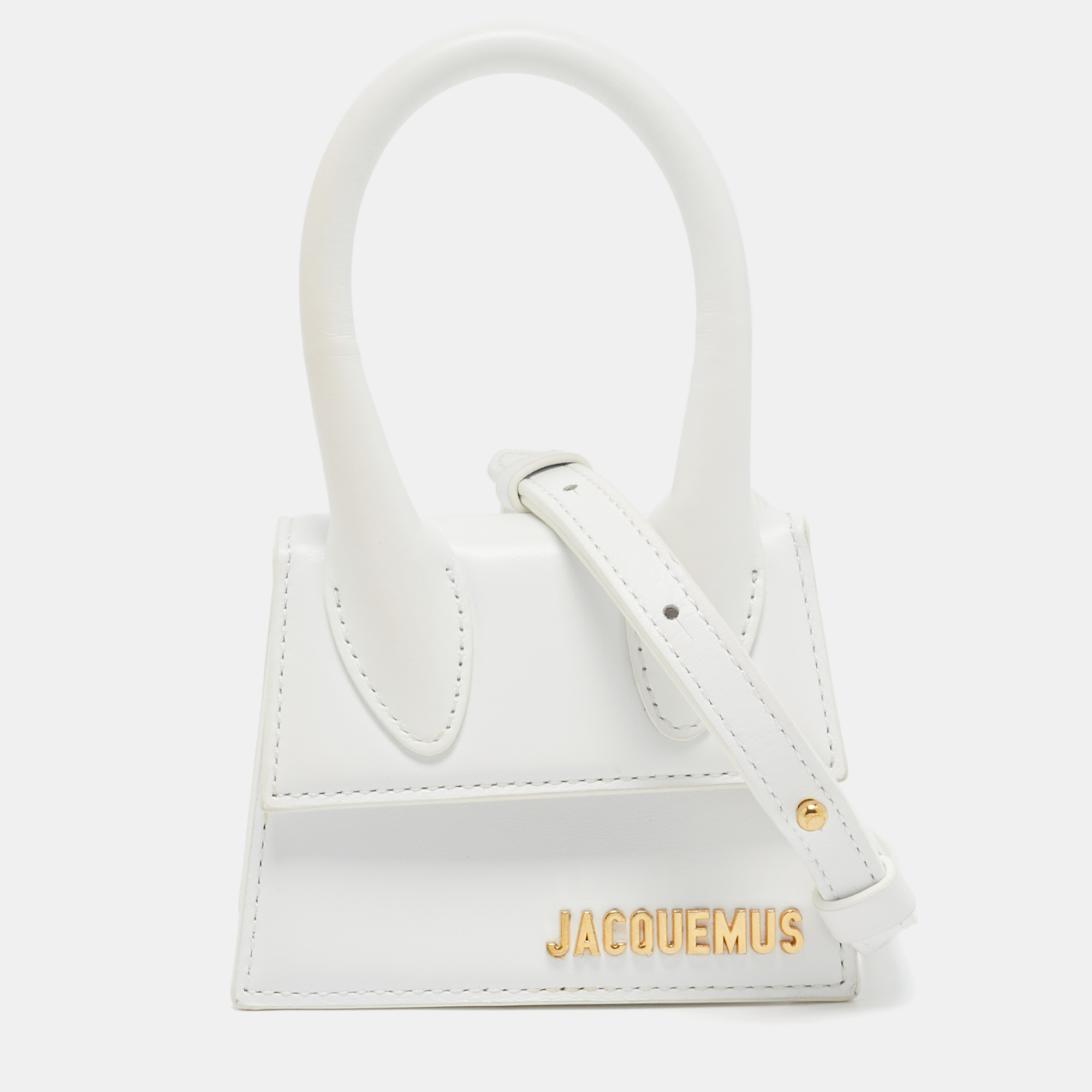 

Jacquemus White Leather Le Chiquito Mini Bag