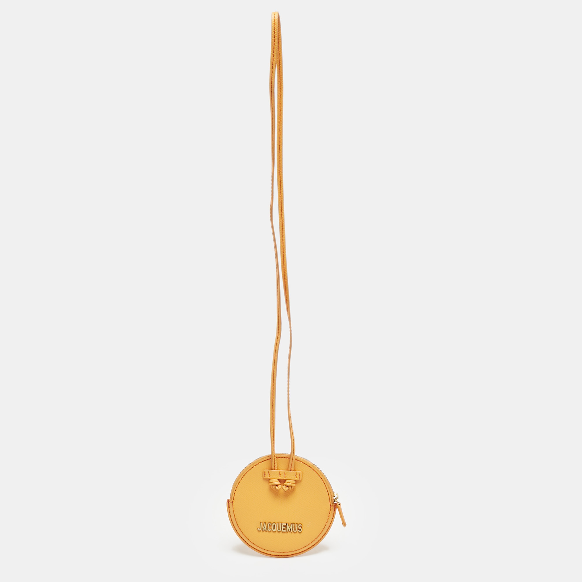 

Jacquemus Orange Leather Le Pitchou Coin Purse