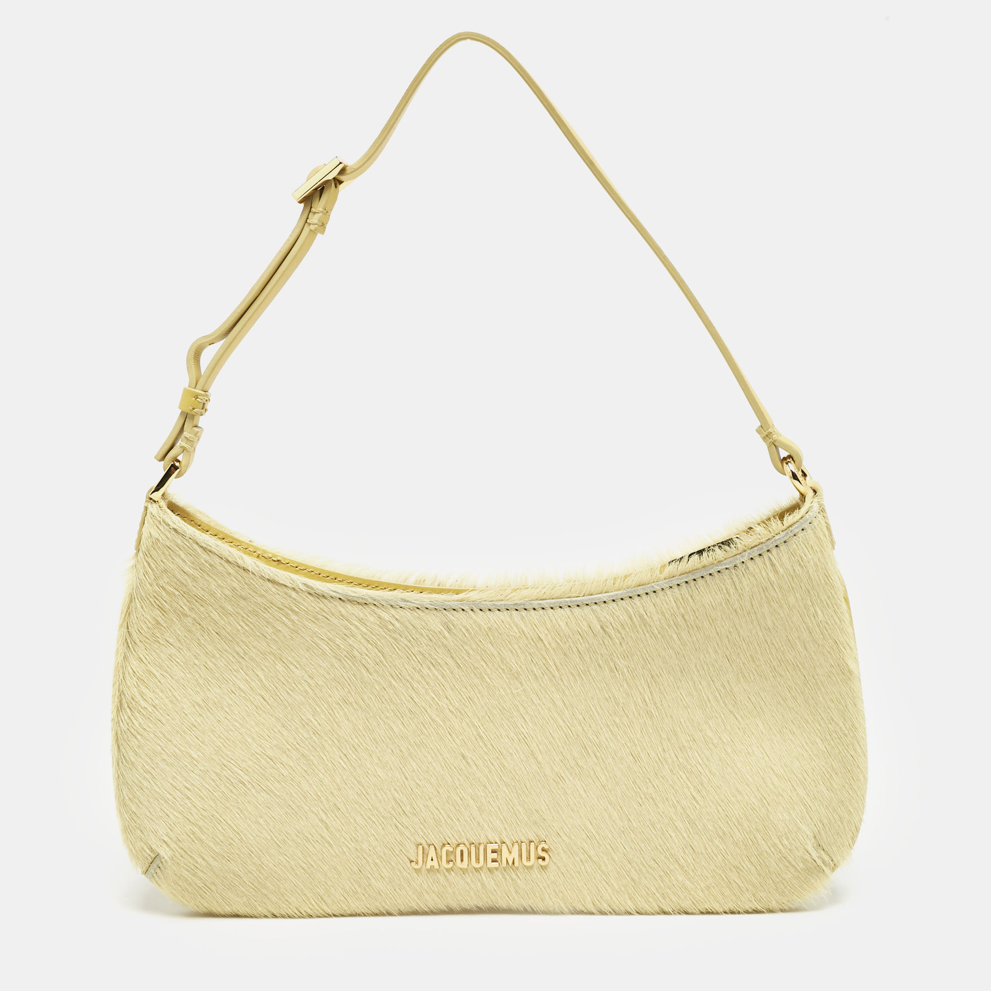 

Jacquemus Yellow Calfhair and Leather Le Bisou Bag