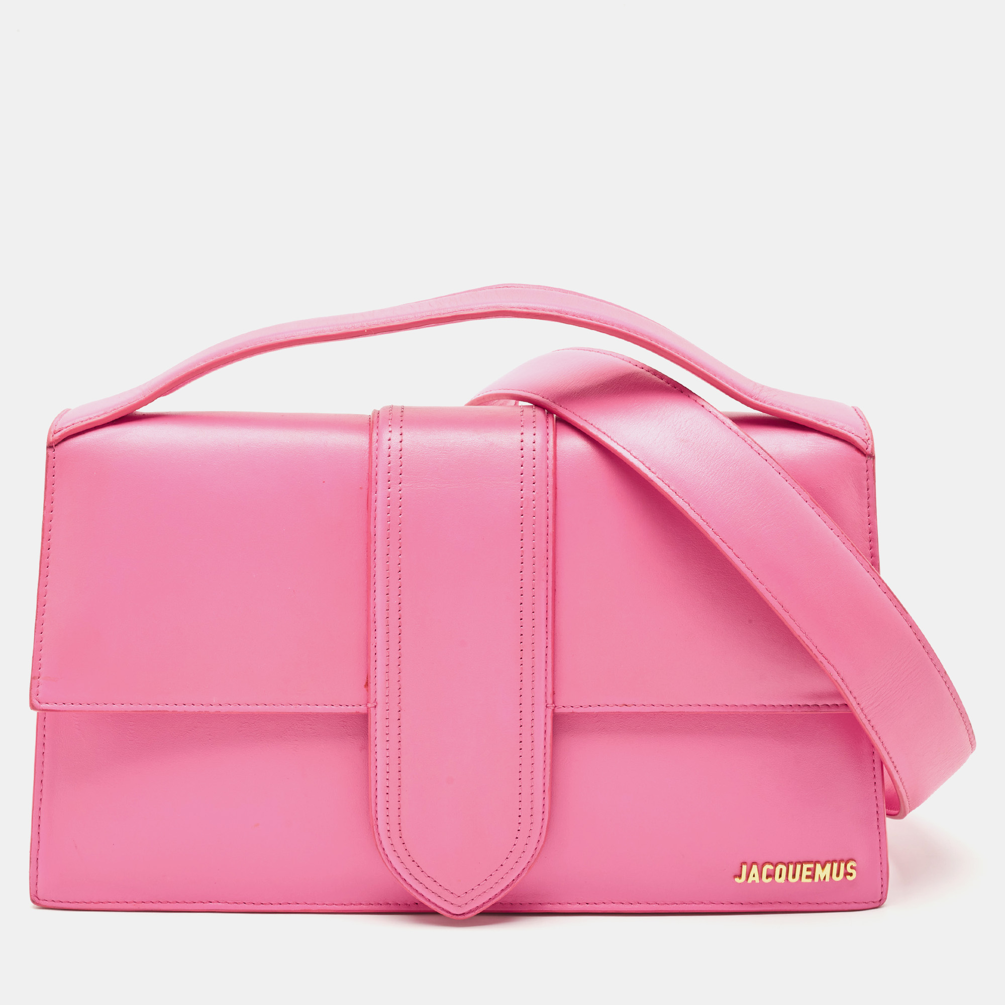 

Jacquemus Pink Leather Le Bambinou Top Handle Bag