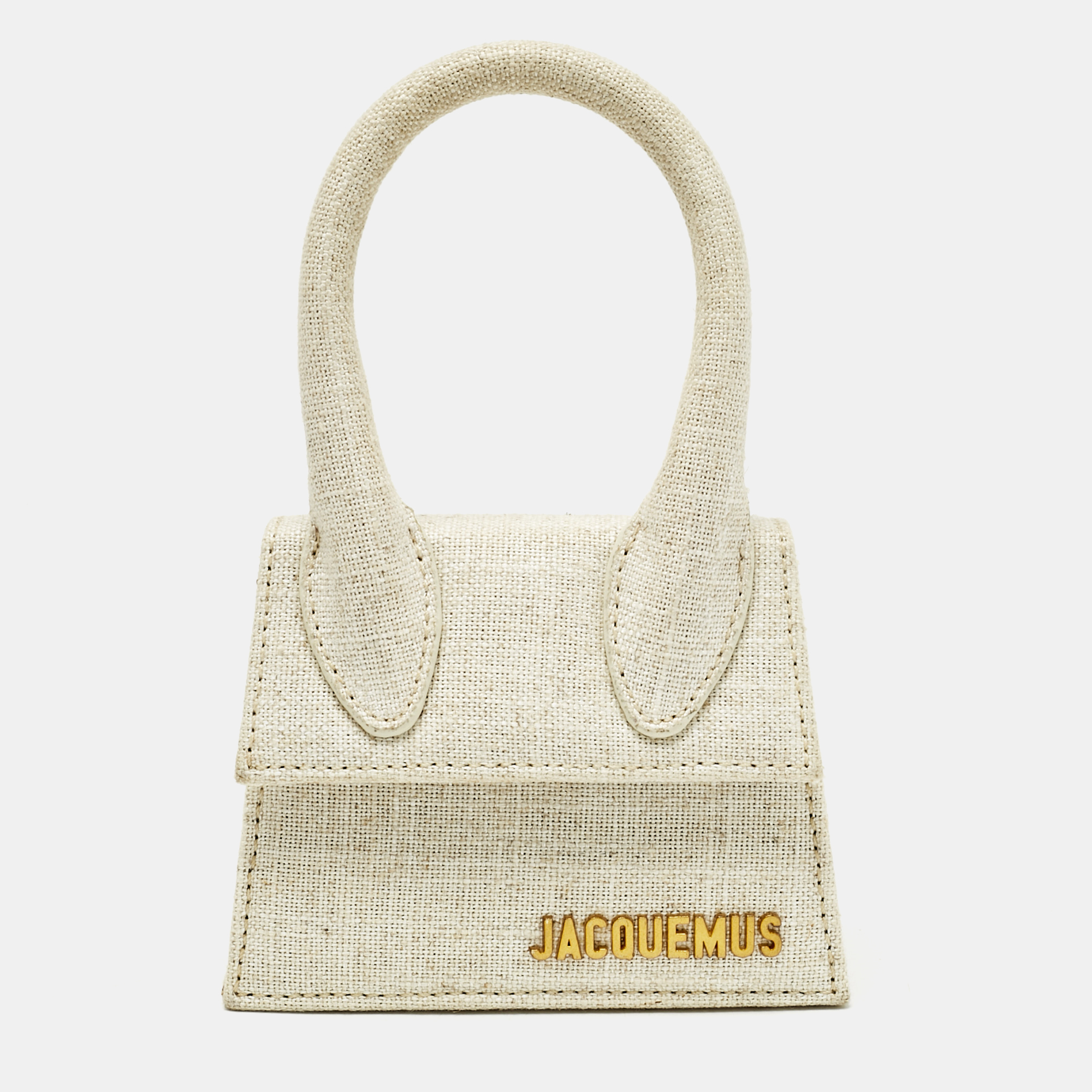 

Jacquemus Light Beige Canvas Mini Le Chiquito Top Handle Bag
