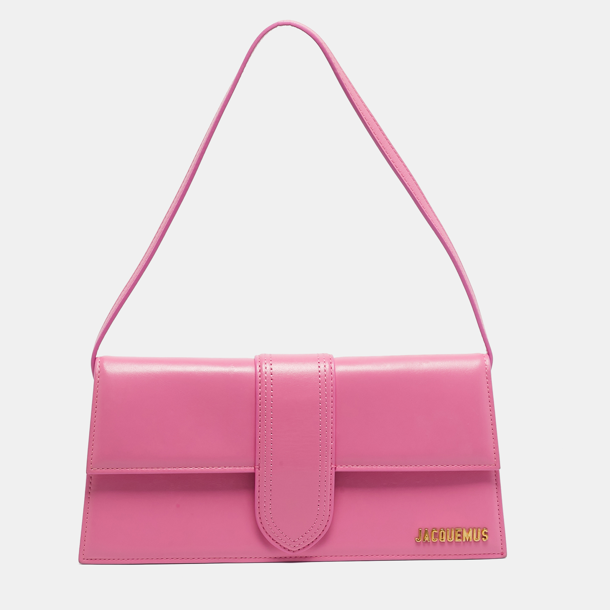 

Jacquemus Pink Leather Le Bambino Long Shoulder Bag