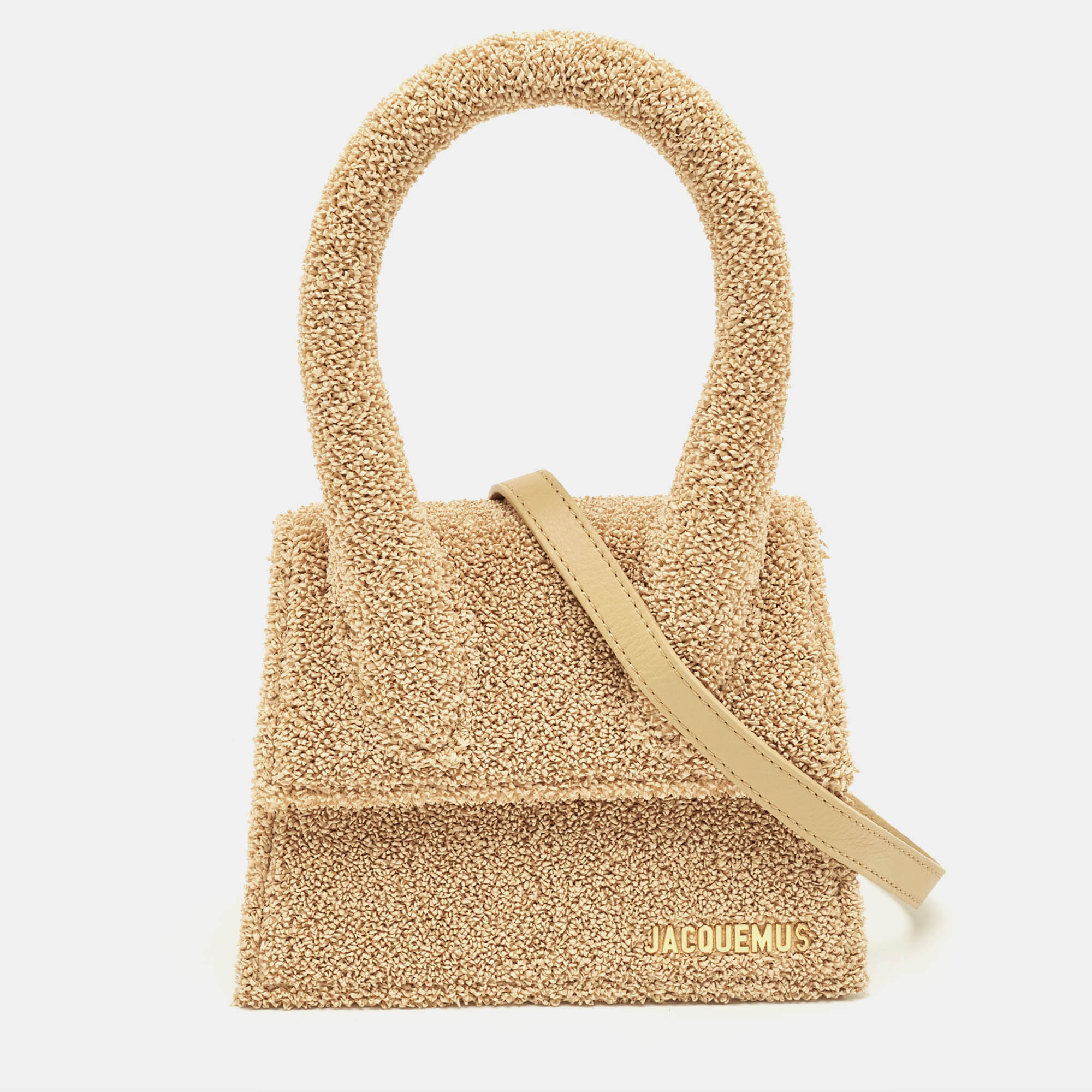 

Jacquemus Beige Le Papier Le Chiquito Moyen Top Handle Bag