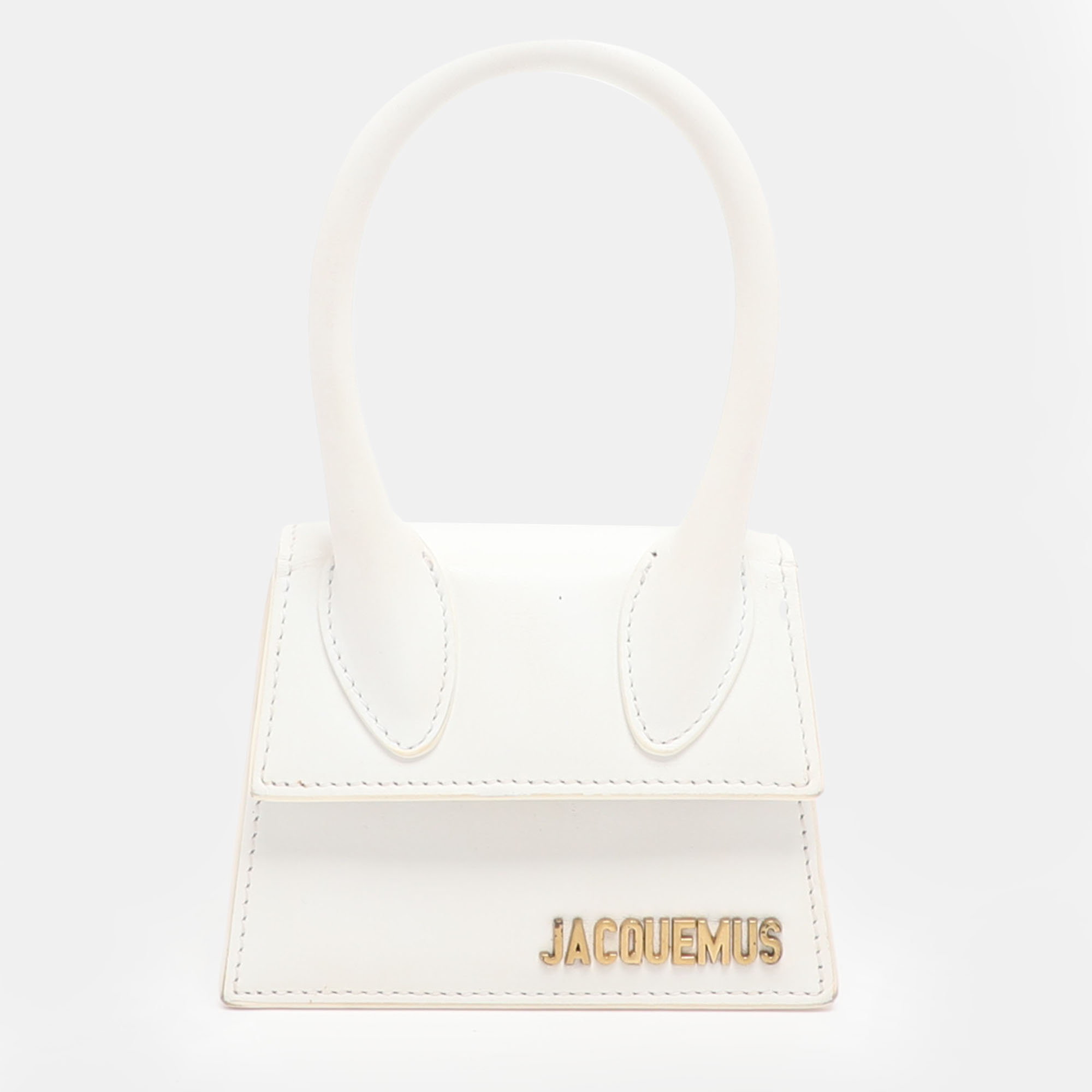 

Jacquemus le chiquito Micro White Leather Clutch
