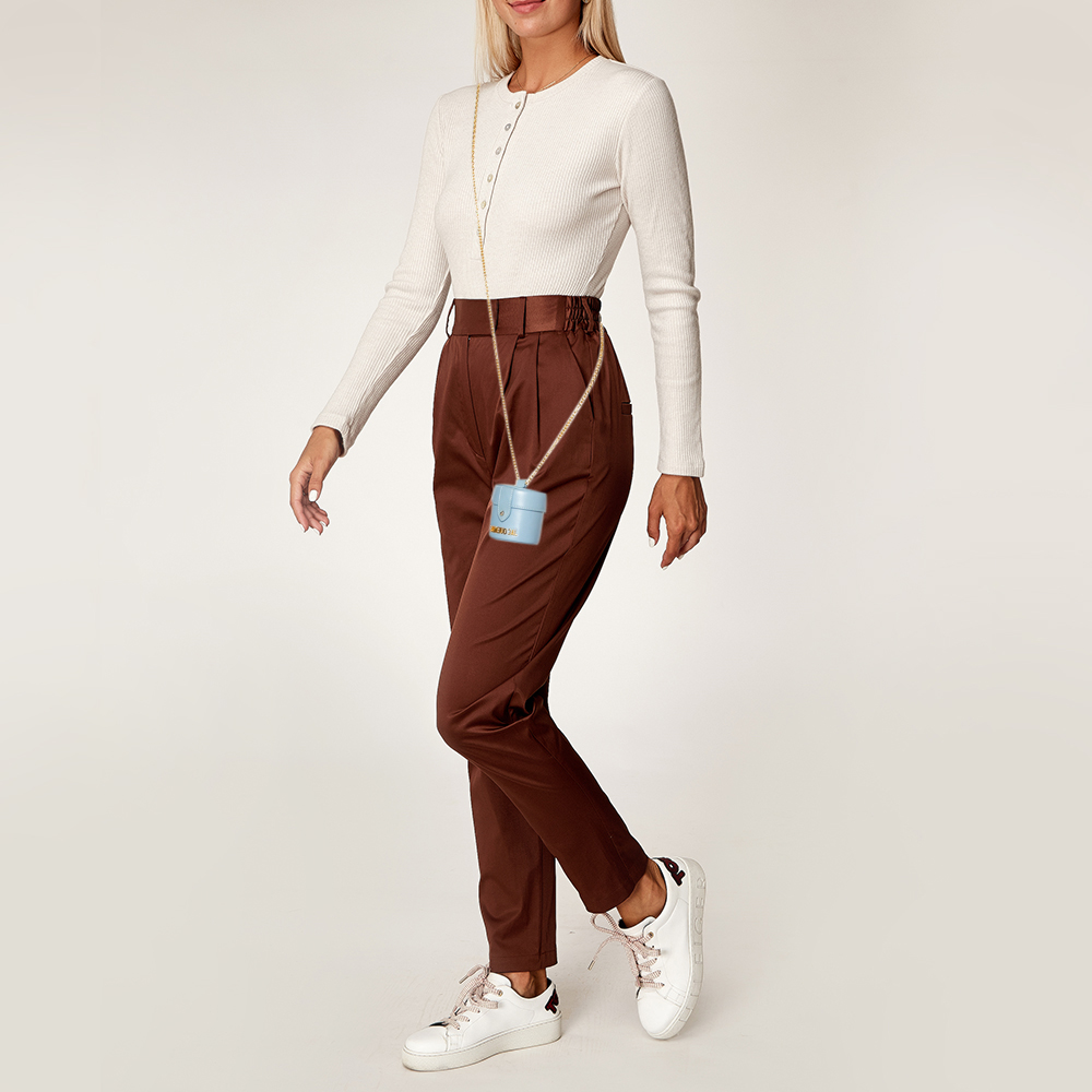 

Jacquemus Light Blue Leather Mini Le Vanity Shoulder Bag