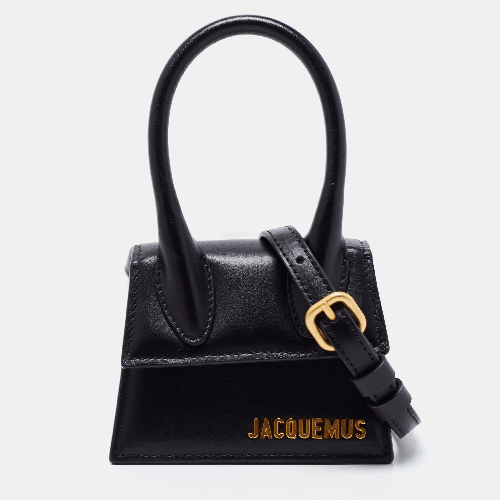 Pre Owned Jacquemus Black Leather Le Chiquito Mini Bag