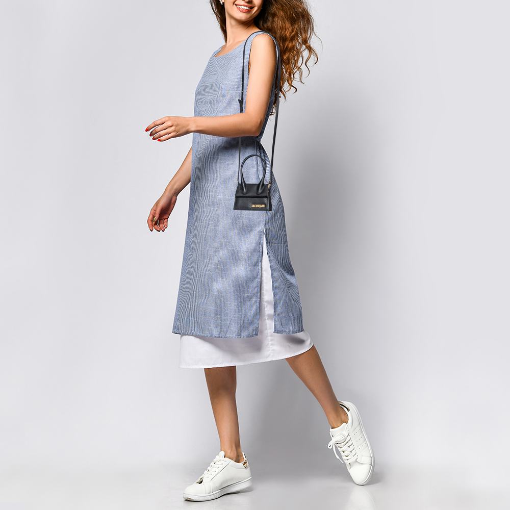 

Jacquemus Black Leather Mini Le Chiquito Bag