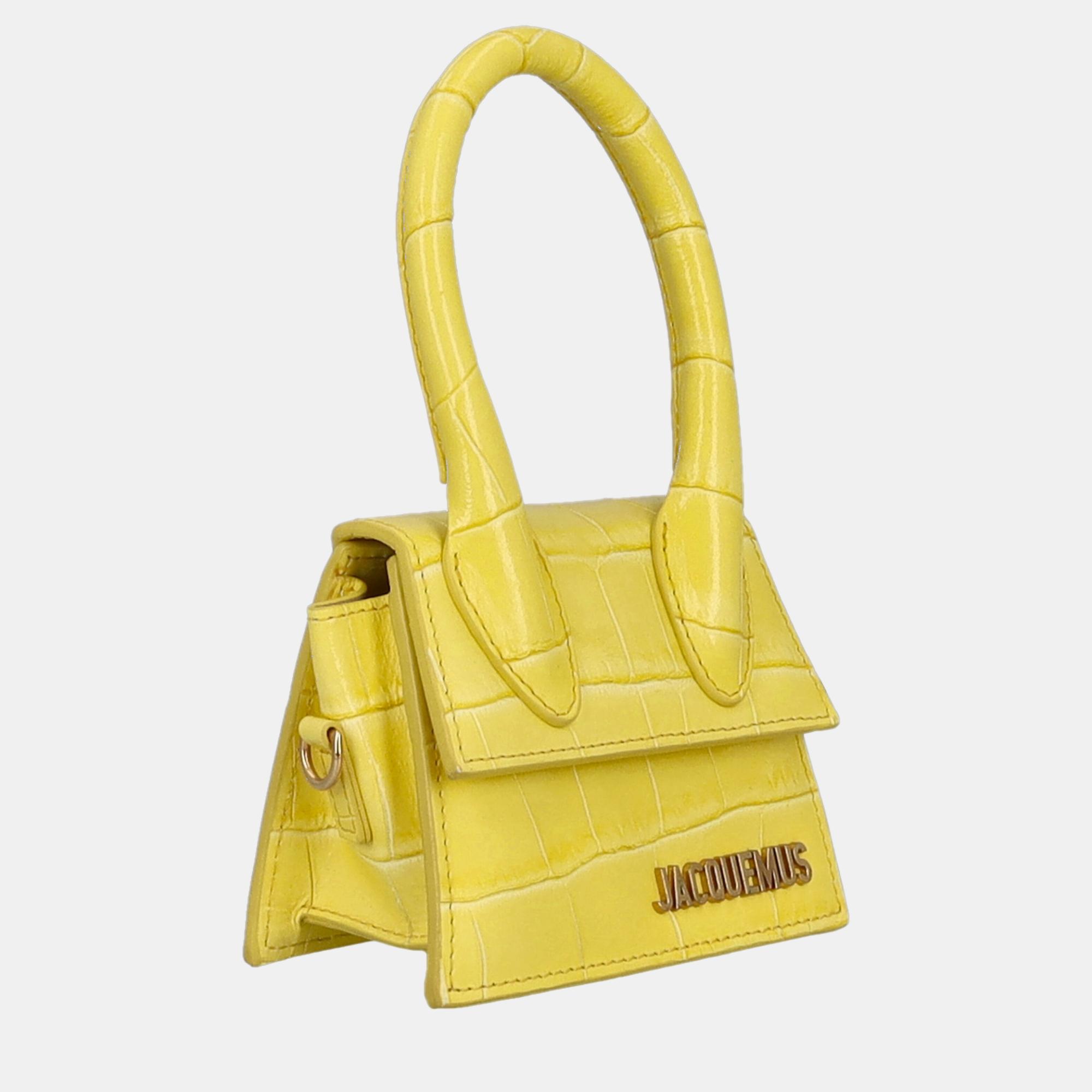 

Jacquemus Women's Leather Clutch Bag - Yellow