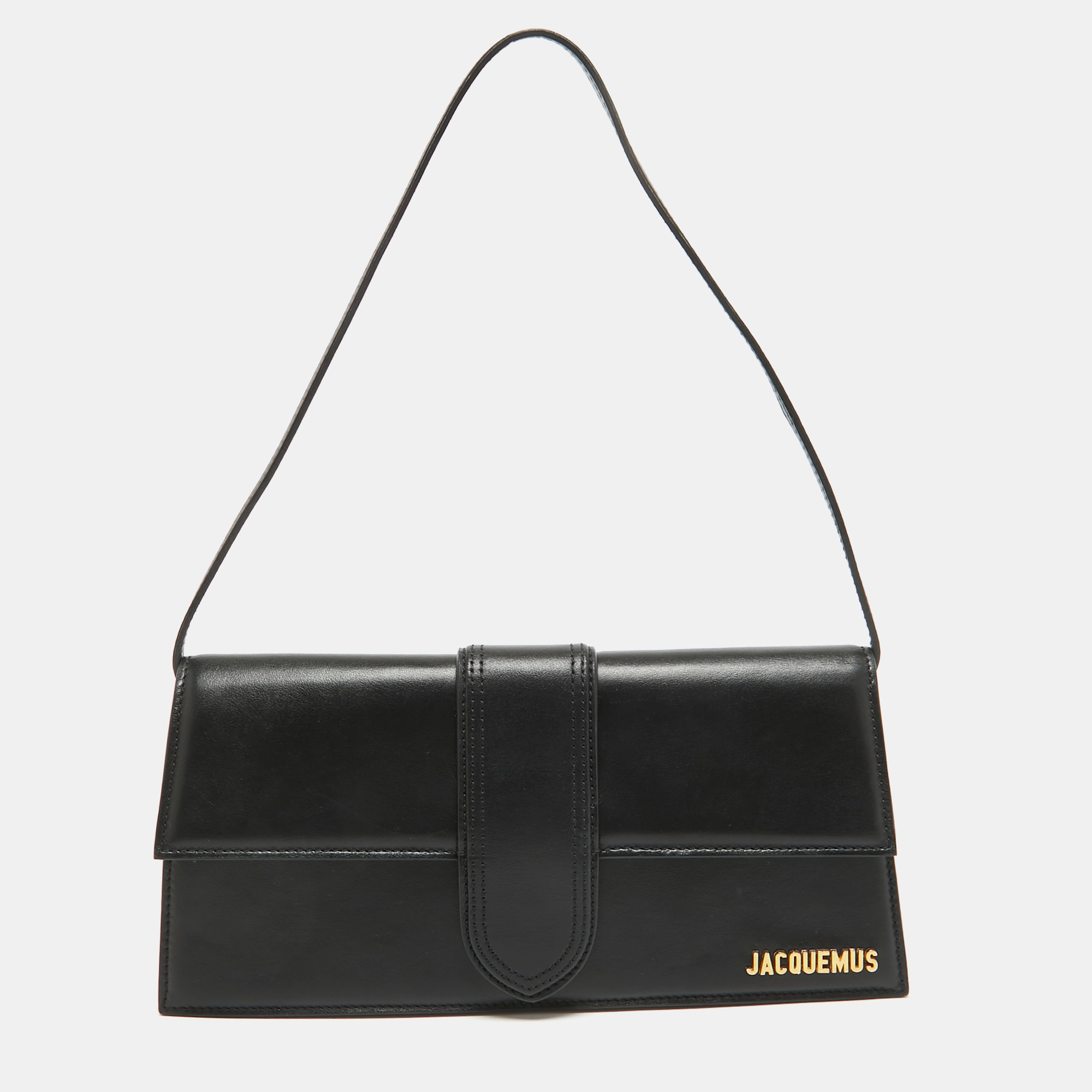 

Jacquemus Black Leather Le Bambino Long Shoulder Bag