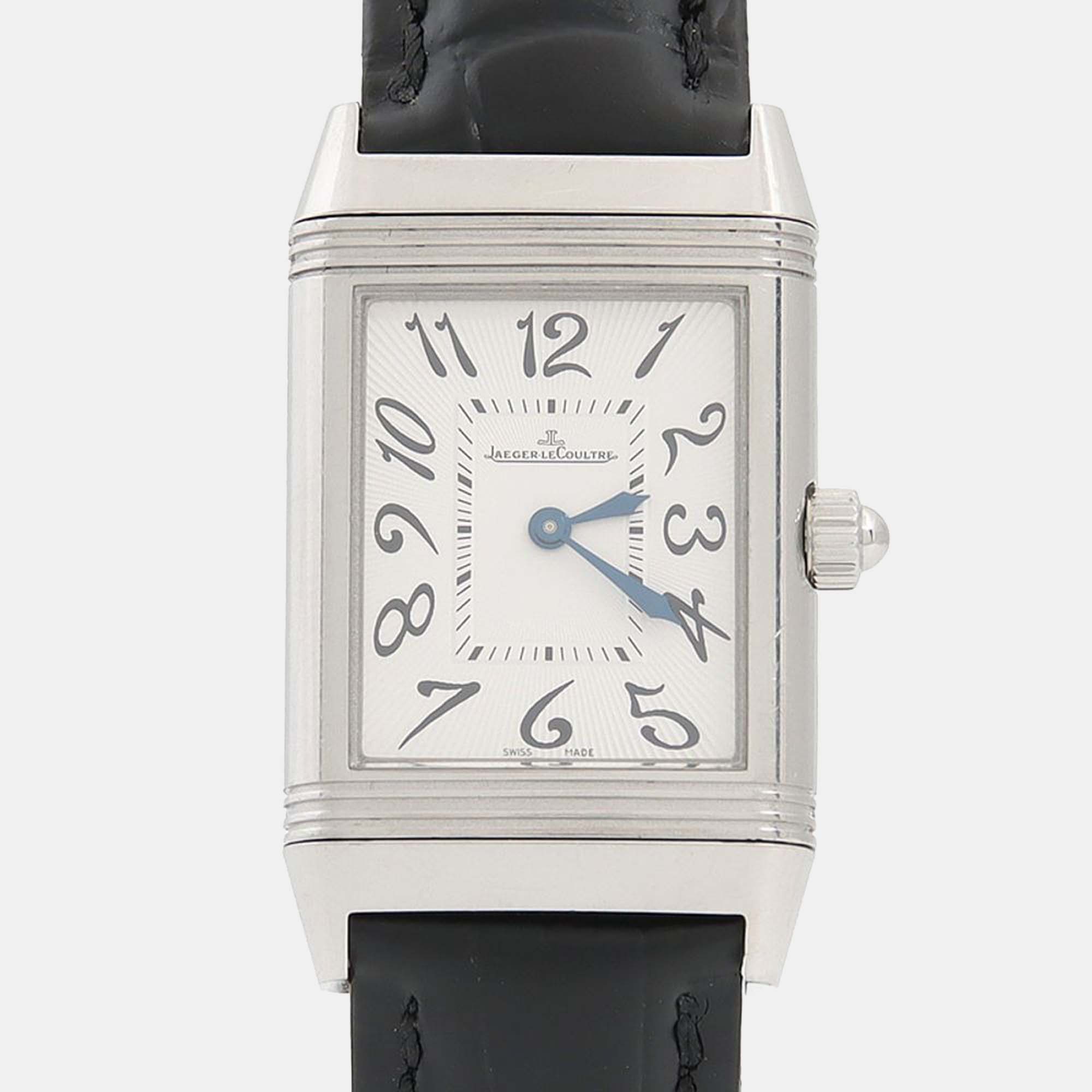 

Jaeger-LeCoultre Reverso Duetto Classic Q2568402 Manual Winding Stainless Steel Women's Wristwatch, White