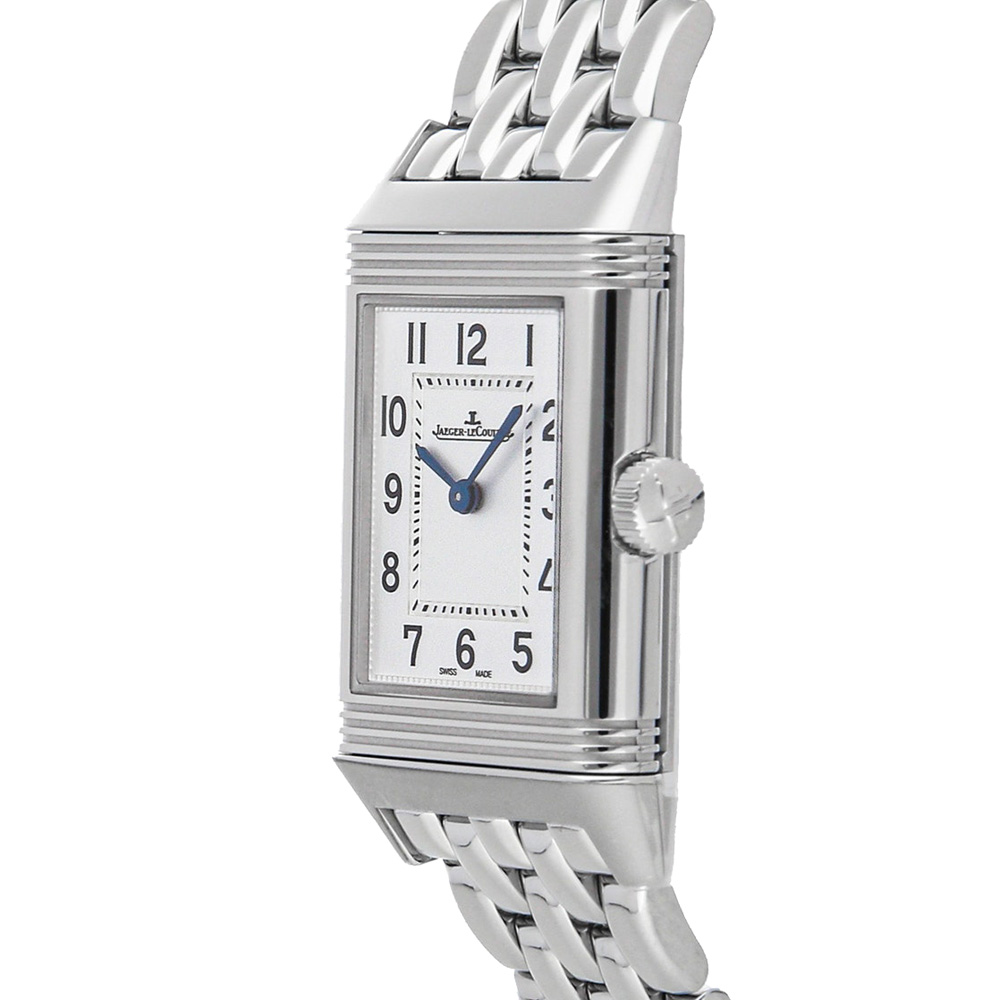 

Jaeger LeCoultre Silver Stainless Steel Reverso Classic Q2618140 Women's Wristwatch