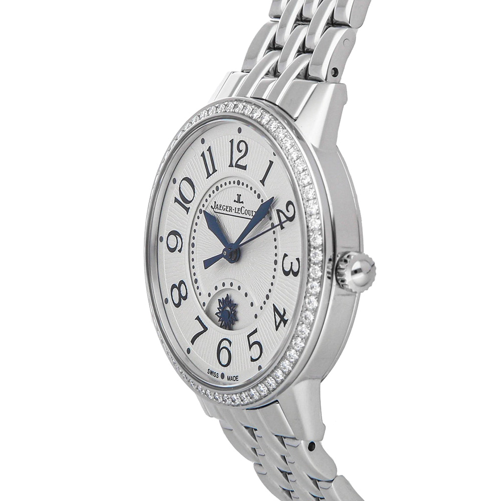 

Jaeger LeCoultre Silver Diamonds Stainless Steel Rendez-Vous Night & Day Q3448120 Women's Wristwatch