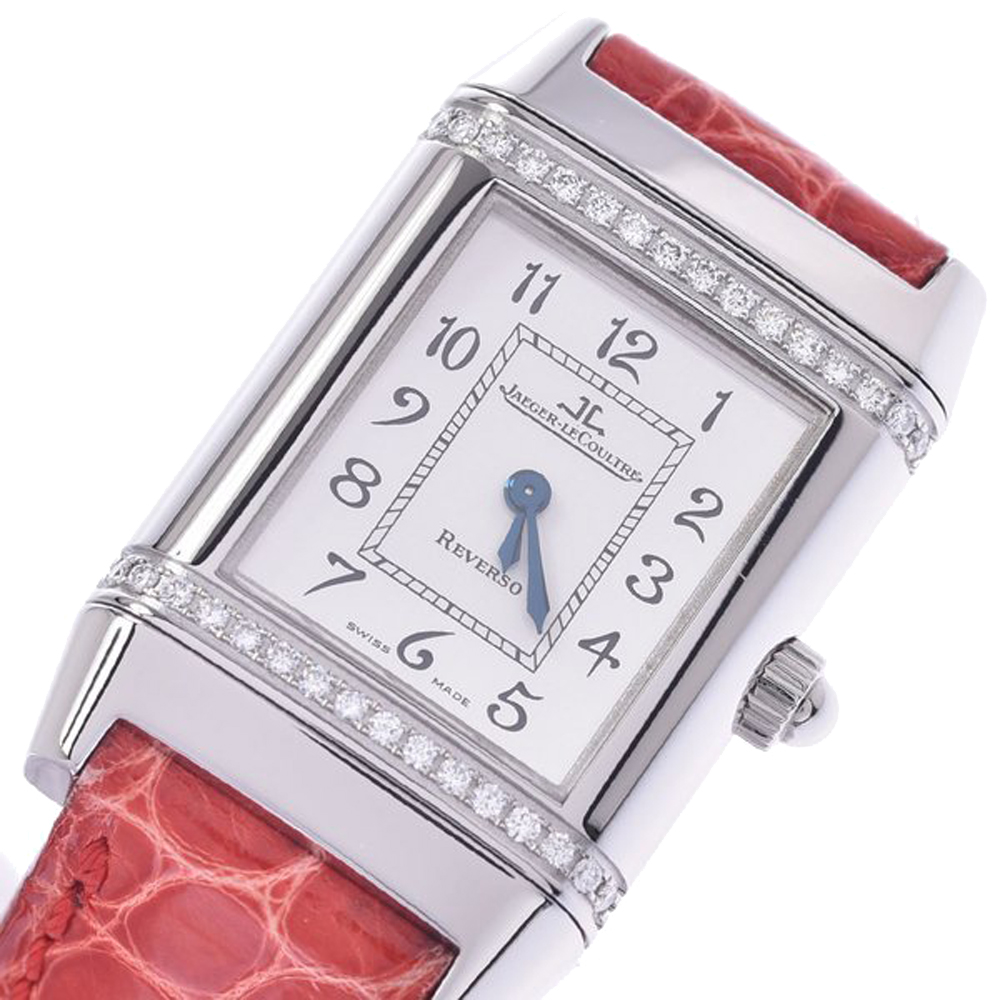 

Jaeger-LeCoultre Silver Diamonds Stainless Steel Reverso