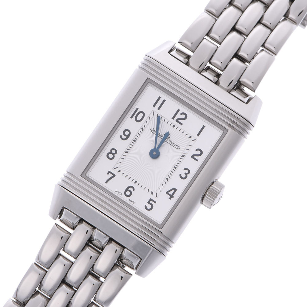 

Jaeger-Lecoultre Silver Stainless Steel Reverso Classic Quartz Women's Wristwatch