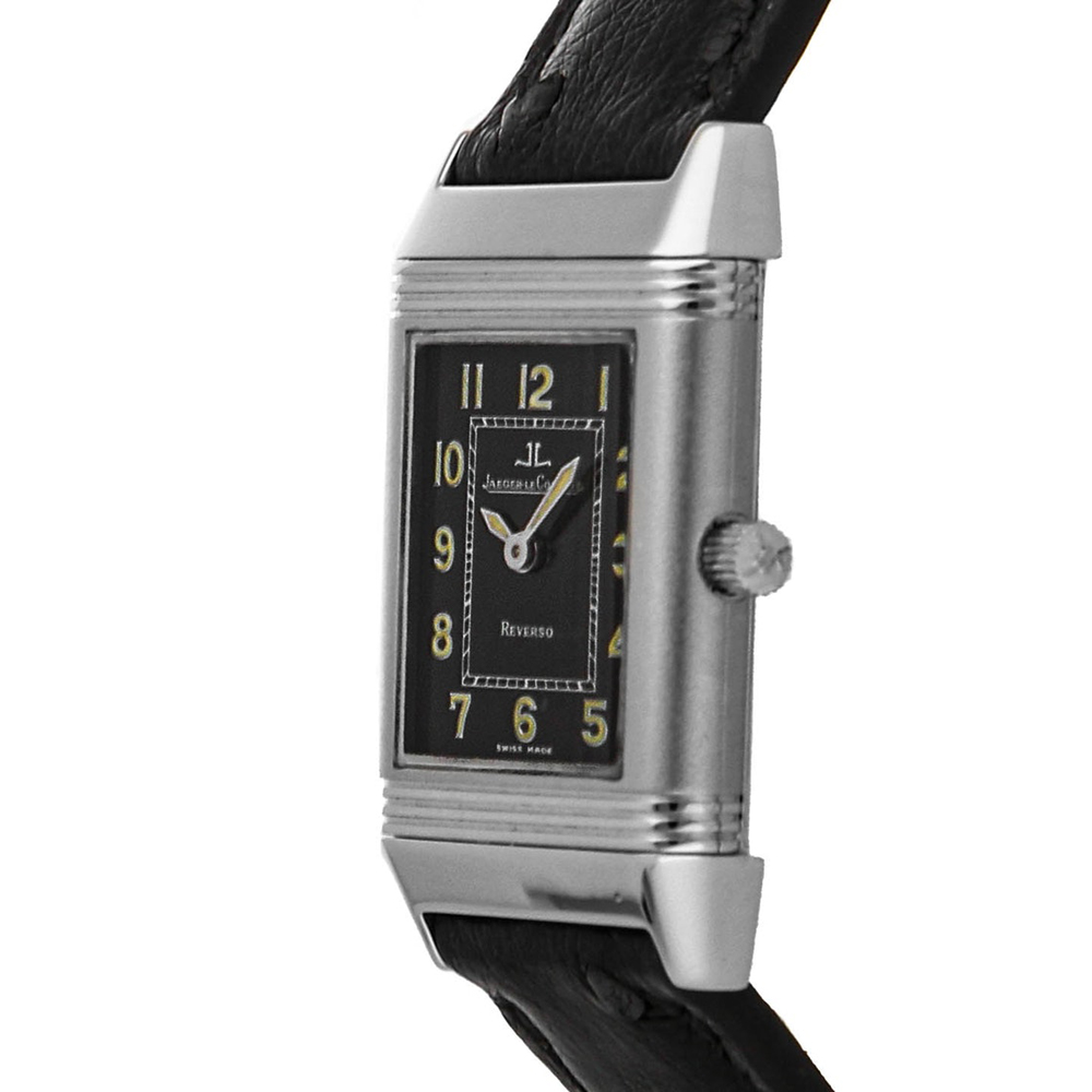 

Jaeger-LeCoultre Black Stainless Steel Reverso Dame QA260802 Women's Wristwatch