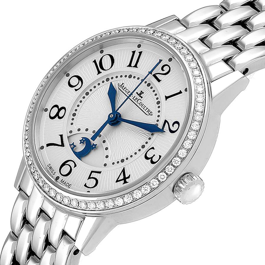 

Jaeger Lecoultre Silver Diamonds Stainless Steel Rendez-Vous 346.8.56.S Q3468121 Women's Wristwatch 29 MM