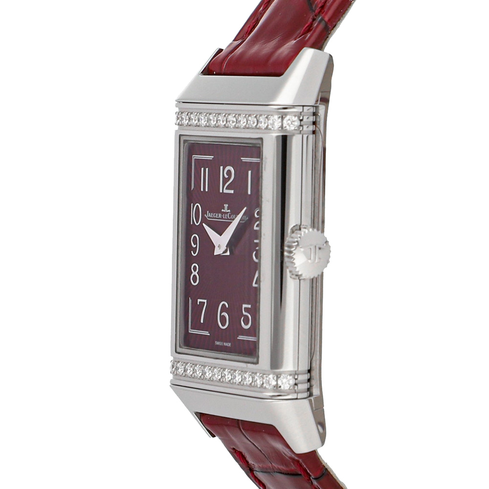 

Jaeger LeCoultre Red Diamonds Stainless Steel Reverso One Q3288560 Women's Wristwatch