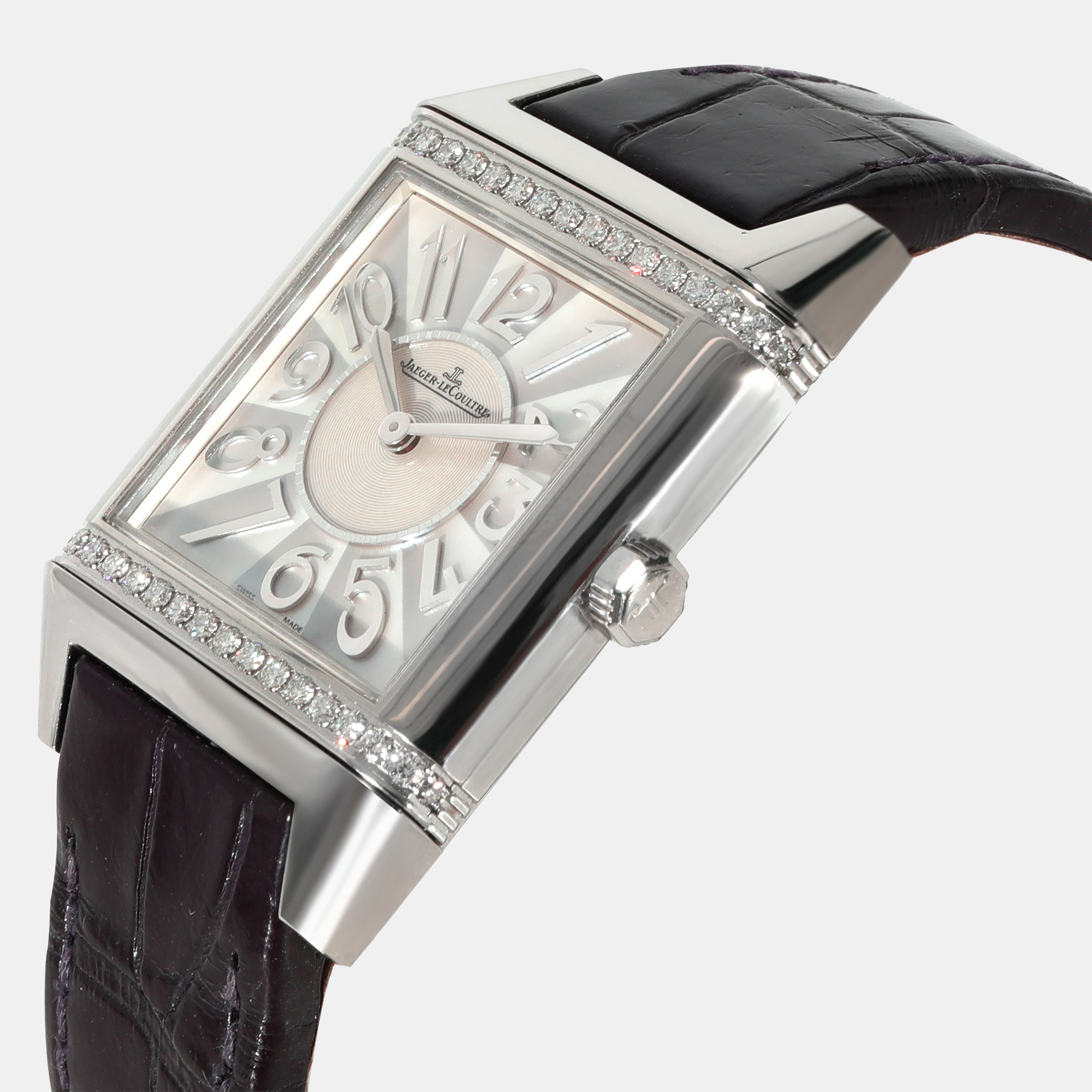 

Jaeger LeCoultre MOP Diamonds Stainless Steel Reverso Squadra 234.8.47 Women's Wristwatch 29 mm, Silver