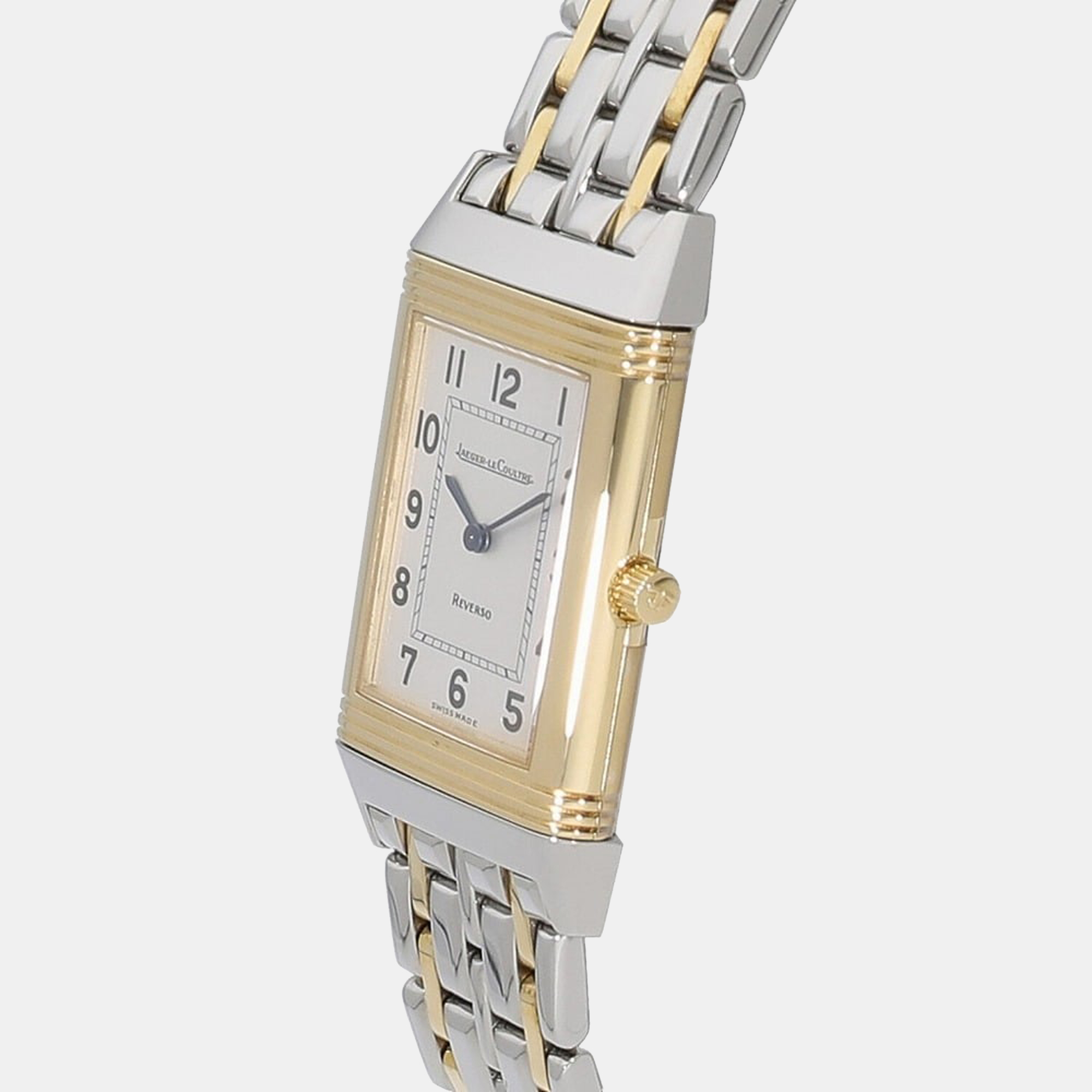 

Jaeger LeCoultre Silver 18K Yellow Gold And Stainless Steel Reverso Q2515120 Women's Wristwatch 23 mm