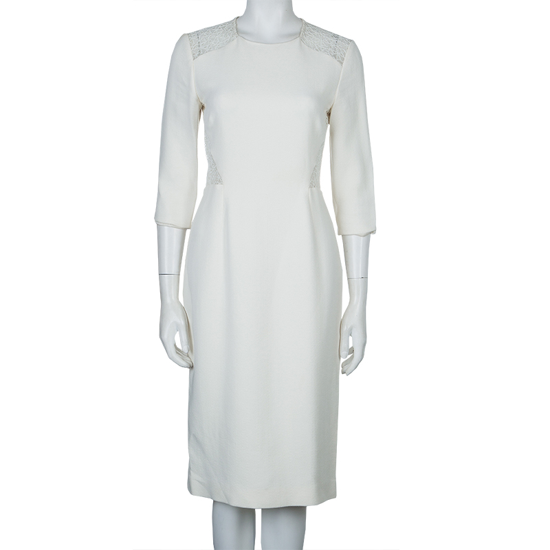 

Jason Wu Resort'15 Off White Lace Insert Dress