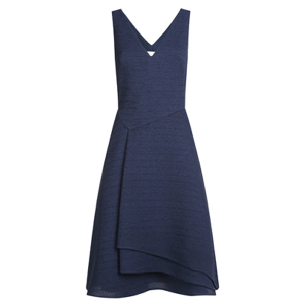 Jason Wu Navy Silk Sleeveless Dress M