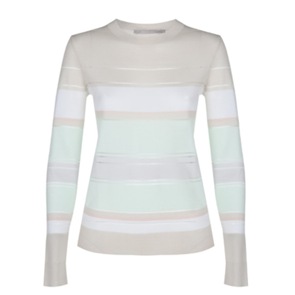 Jason Wu Striped Merino Wool Sweater S
