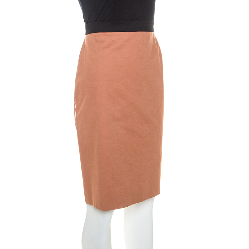 

Jean Paul Gaultier Terracotta Brown Knee Length Skirt