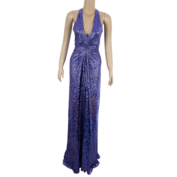 

Jenny Packham Blue Embellished Gown