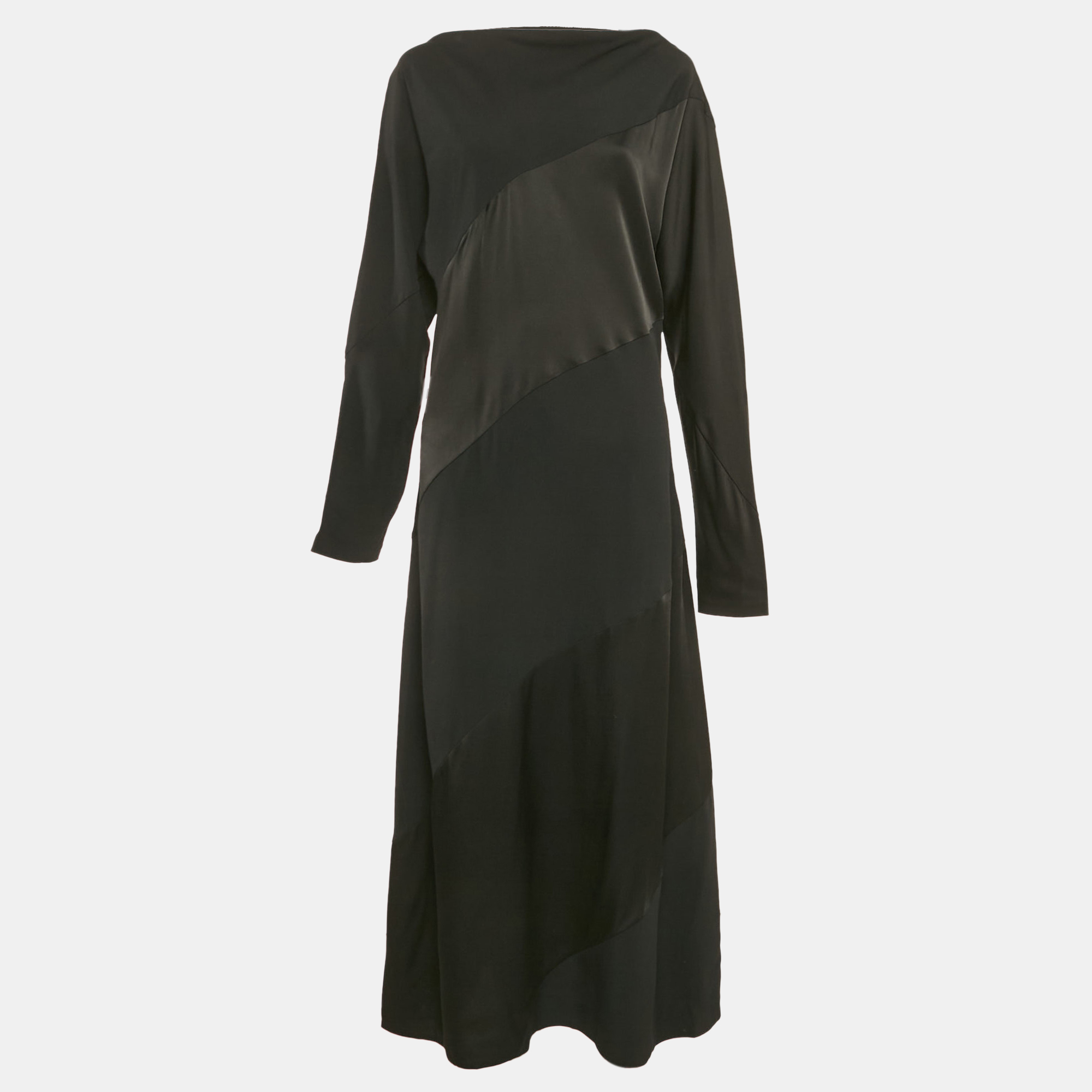 

Jil Sander Black Crepe Long Dress M