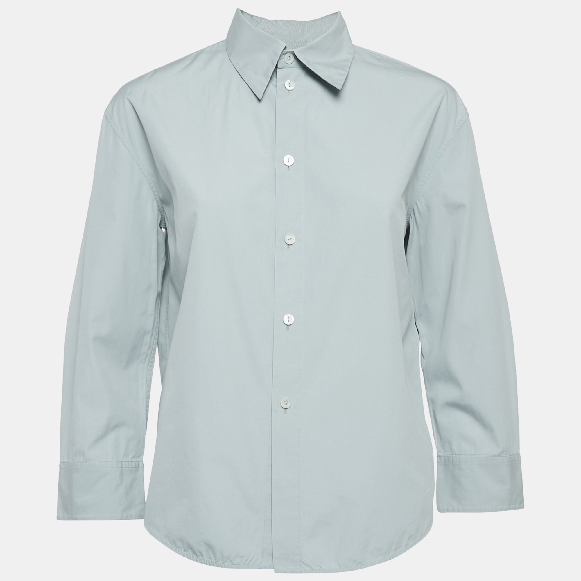 

Jil Sander Light Blue Cotton Button Front Shirt S