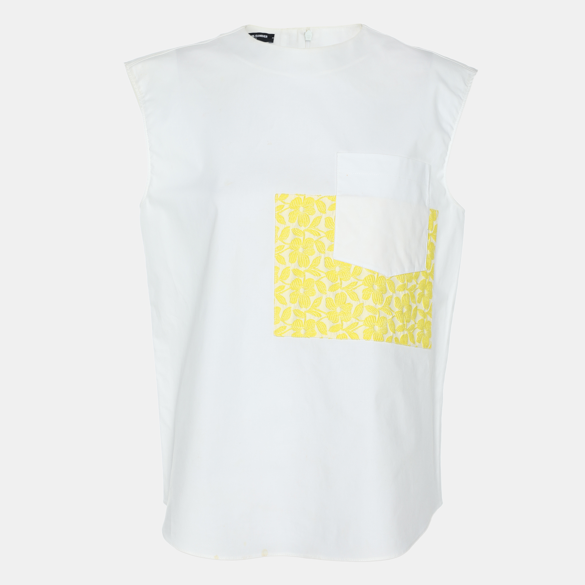 

Jil Sander White Stretch Cotton Top S