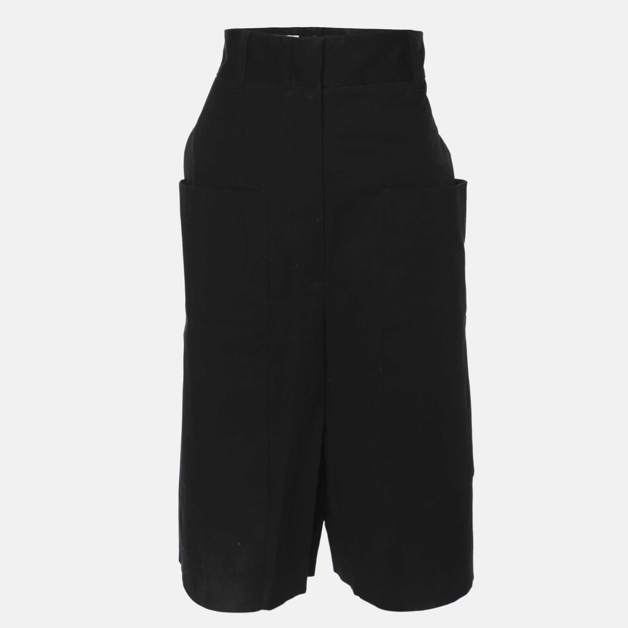 

Jil Sander Black Cotton Bermuda Shorts S