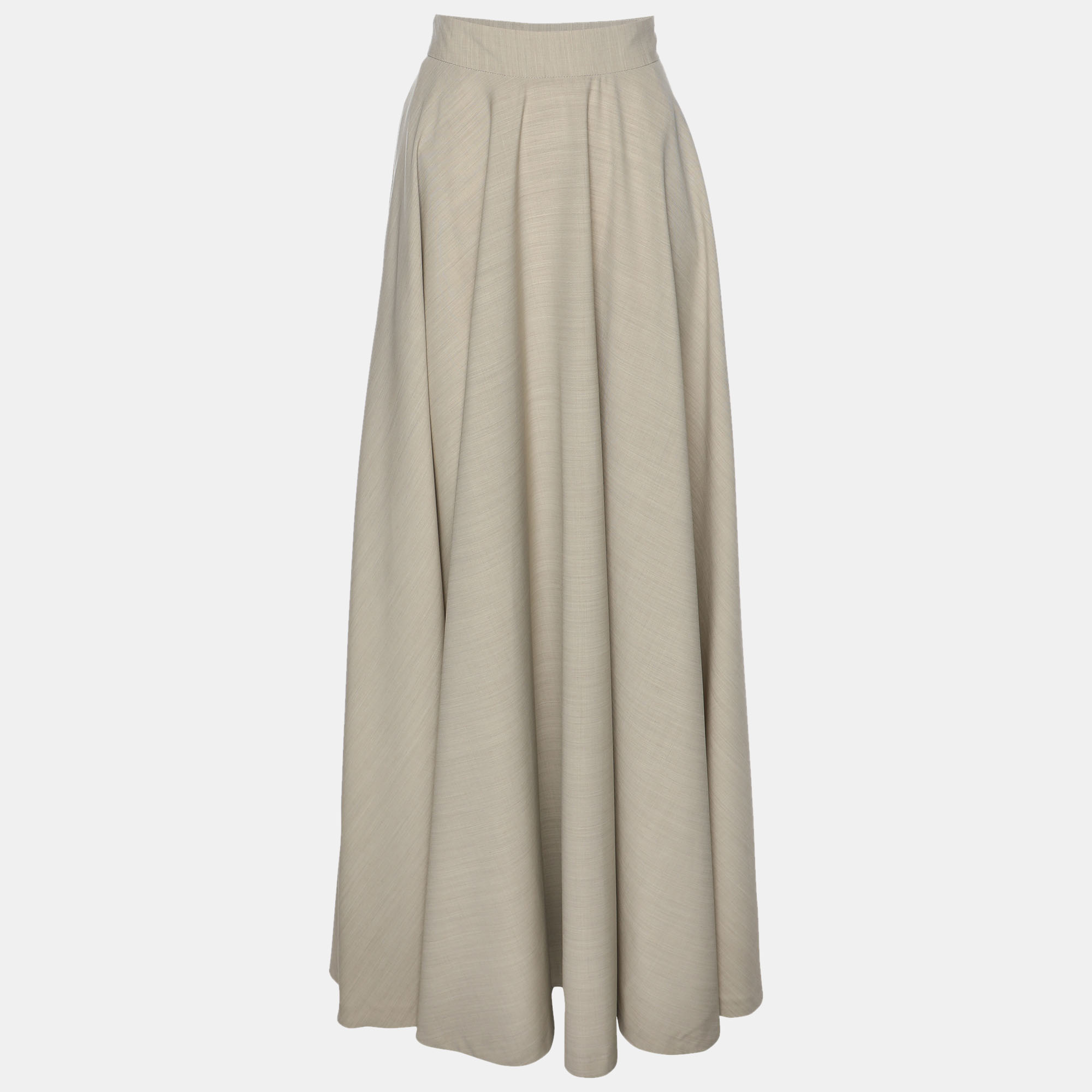 

Jil Sander Grey Wool Maxi Skirt S