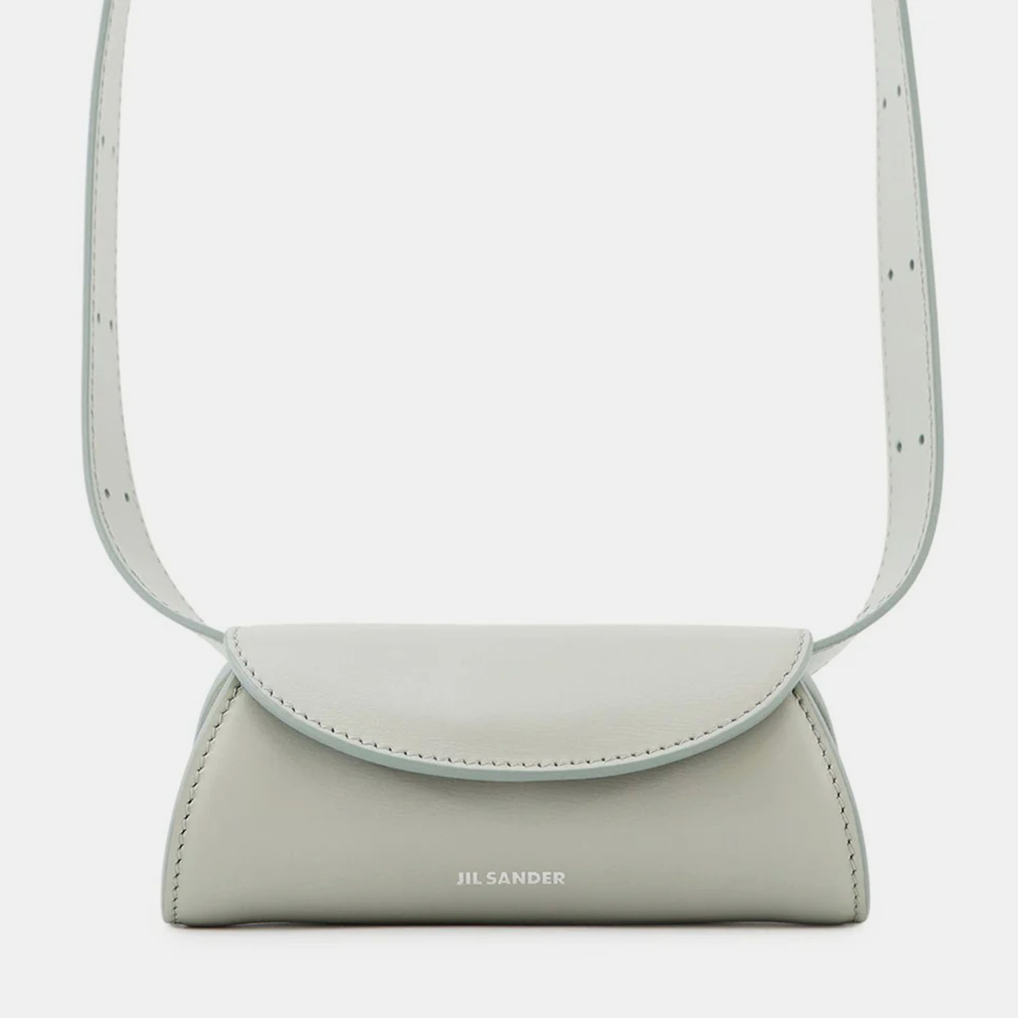 

Jil Sander Cannolo Belt Bag Seafoam Leather Size Micro, White