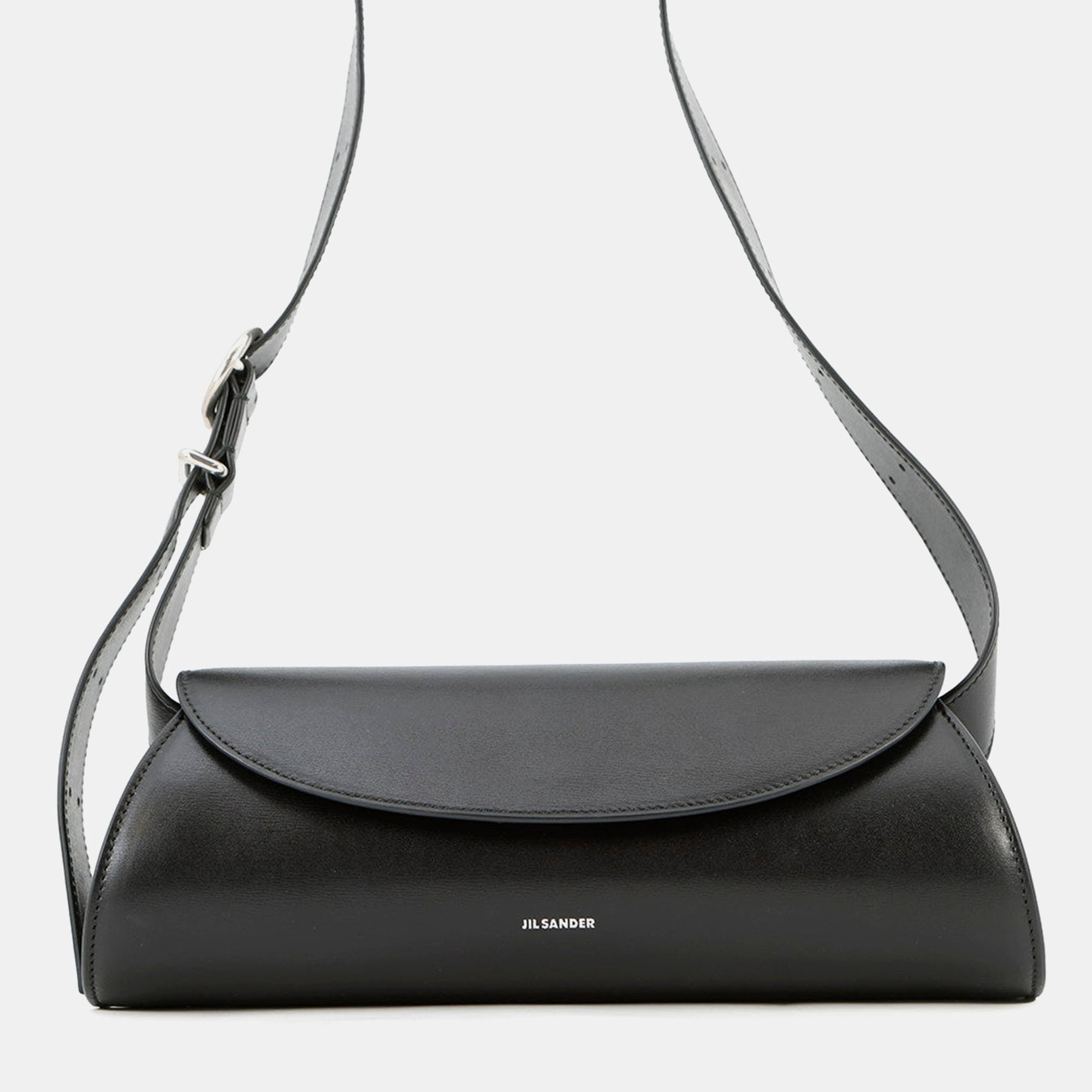 Pre-owned Jil Sander Cannoli Black Calf Leather Size Small